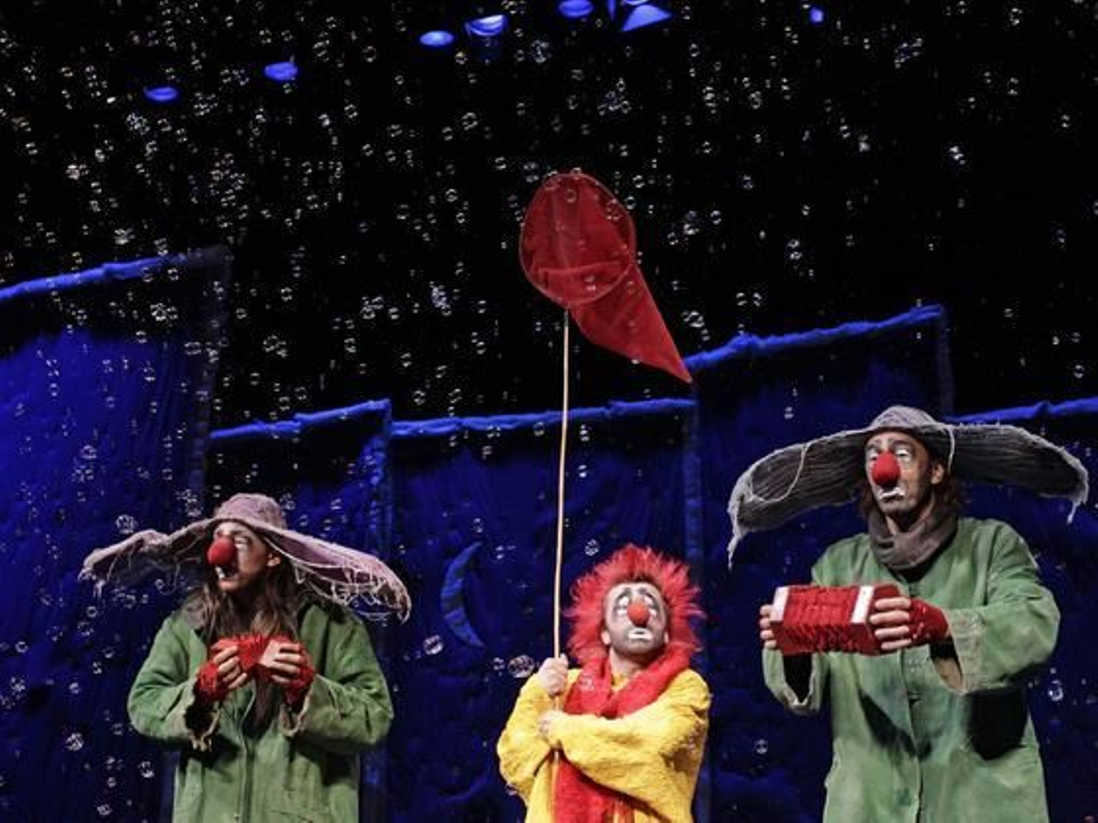 Una imagen de 'Slava's Snowshow', de la compañía de Slava Polunin. / Antonio Pizarro