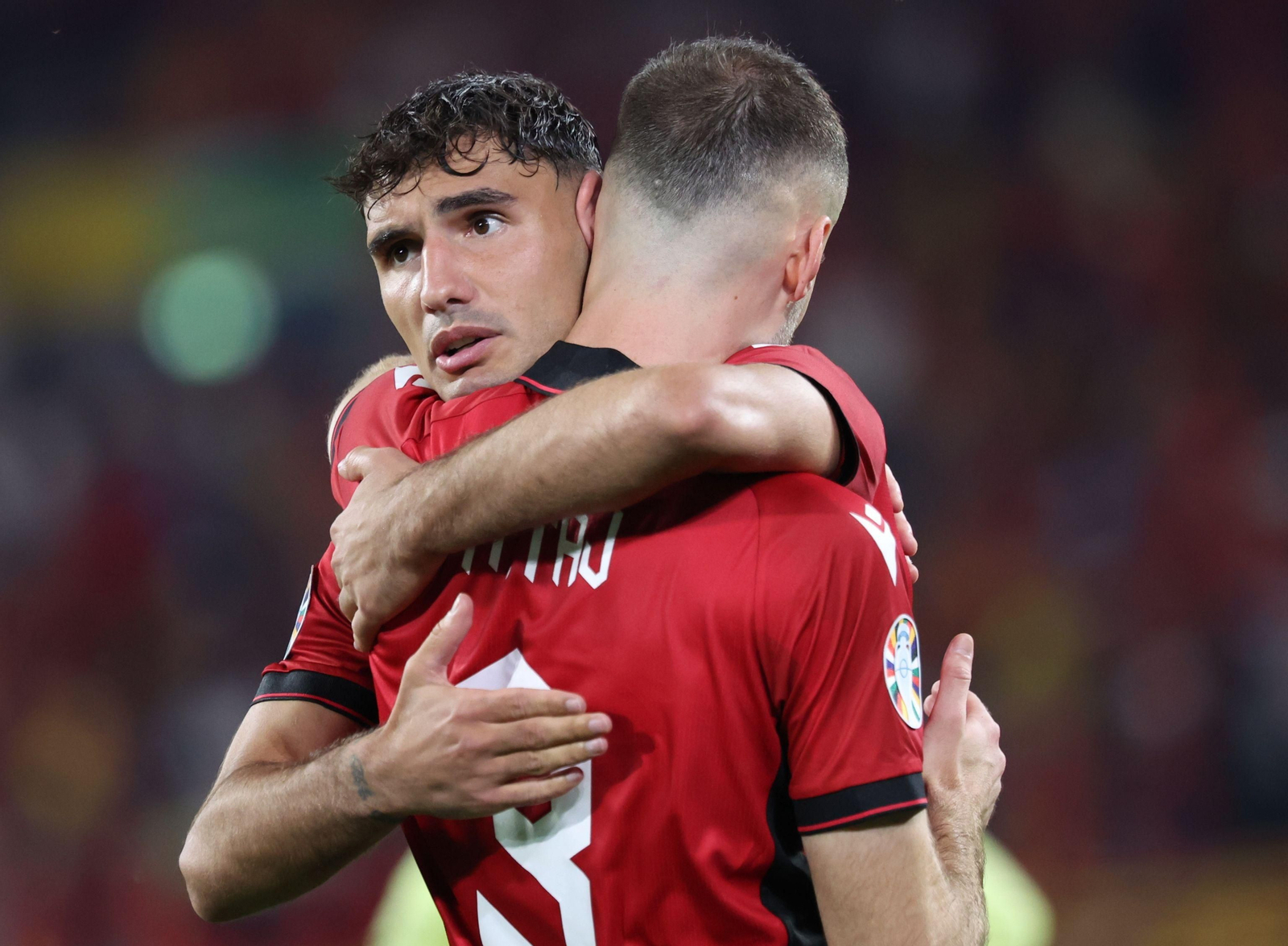 Las fotos del Albania - España