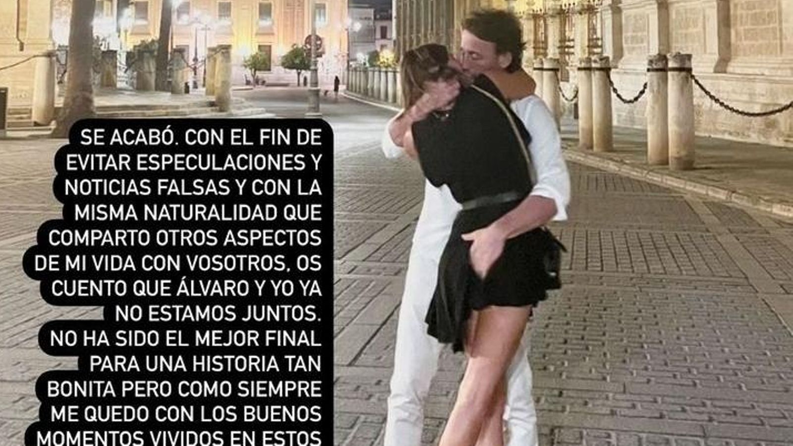 La 'story' de María José Suárez en la que confirma su ruptura con Álvaro Muñoz Escassi. La 'story' de María José Suárez en la que confirma su ruptura con Álvaro Muñoz Escassi.