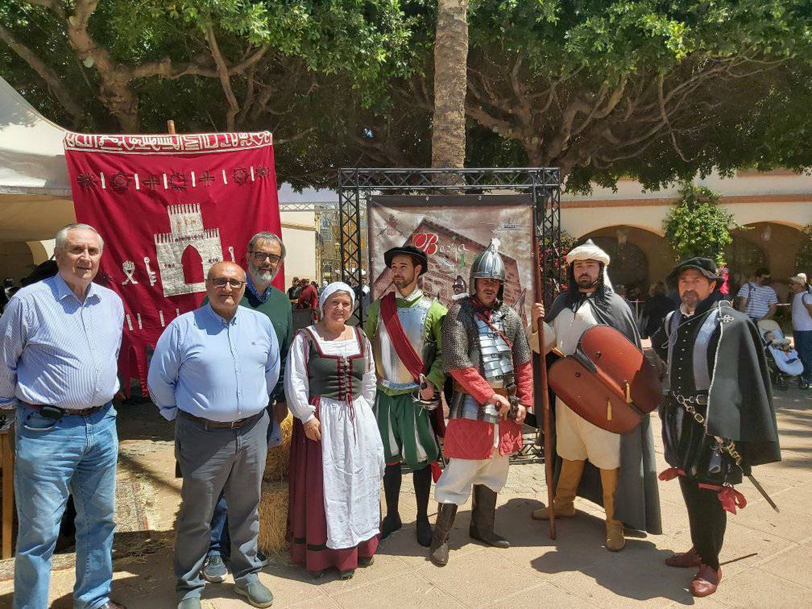 Recreadores de Berja durante una concentración en Almería.