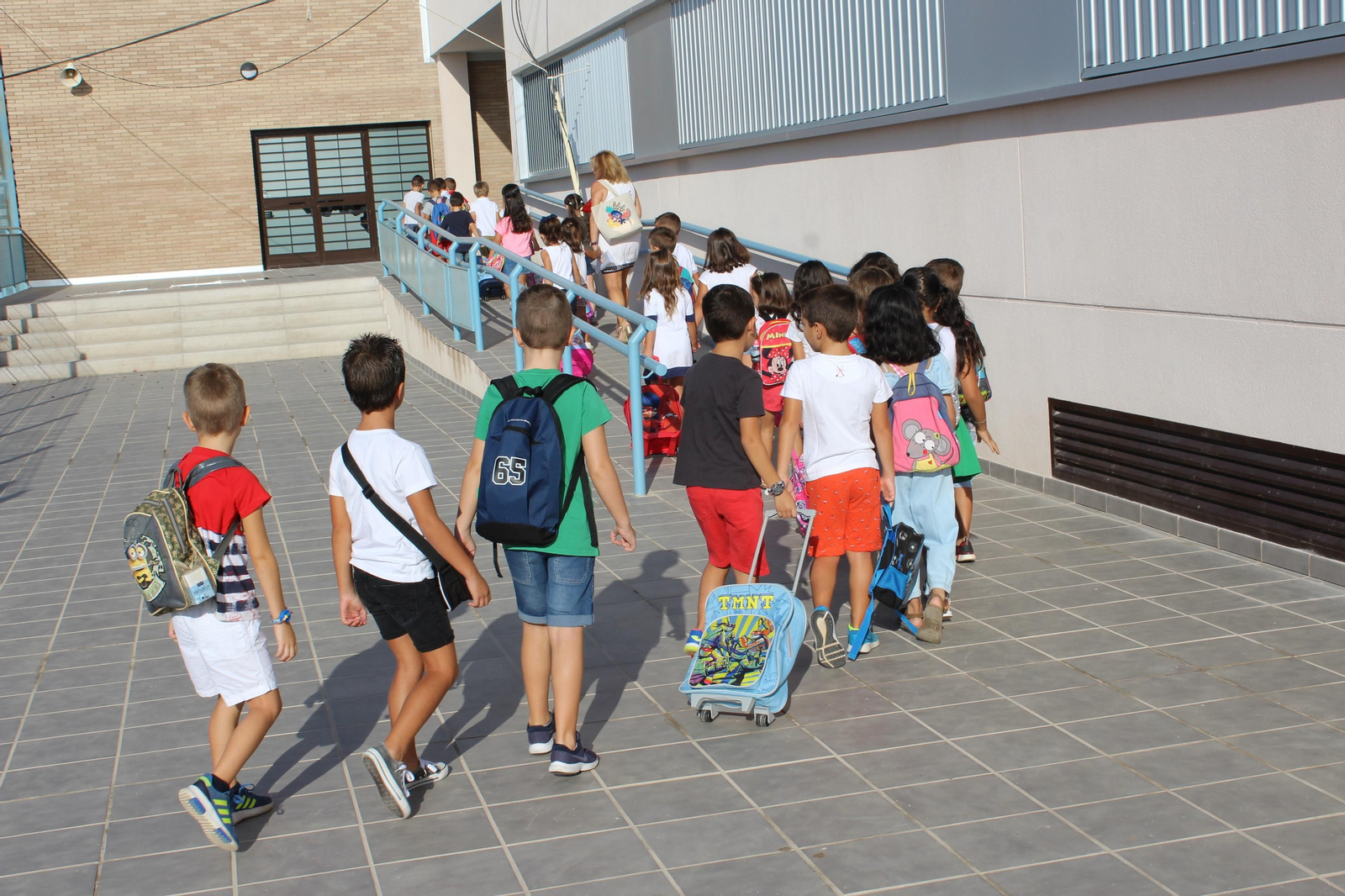 Niños en un colegio de la provincia antes de la pandemia del coronavirus.