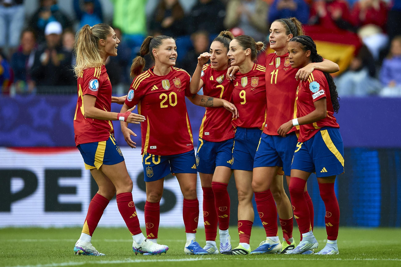 Las fotos de la goleada de España sobre Bélgica en la Eurocopa femenina
