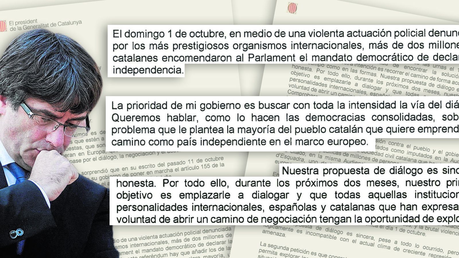 Las frases de Puigdemont