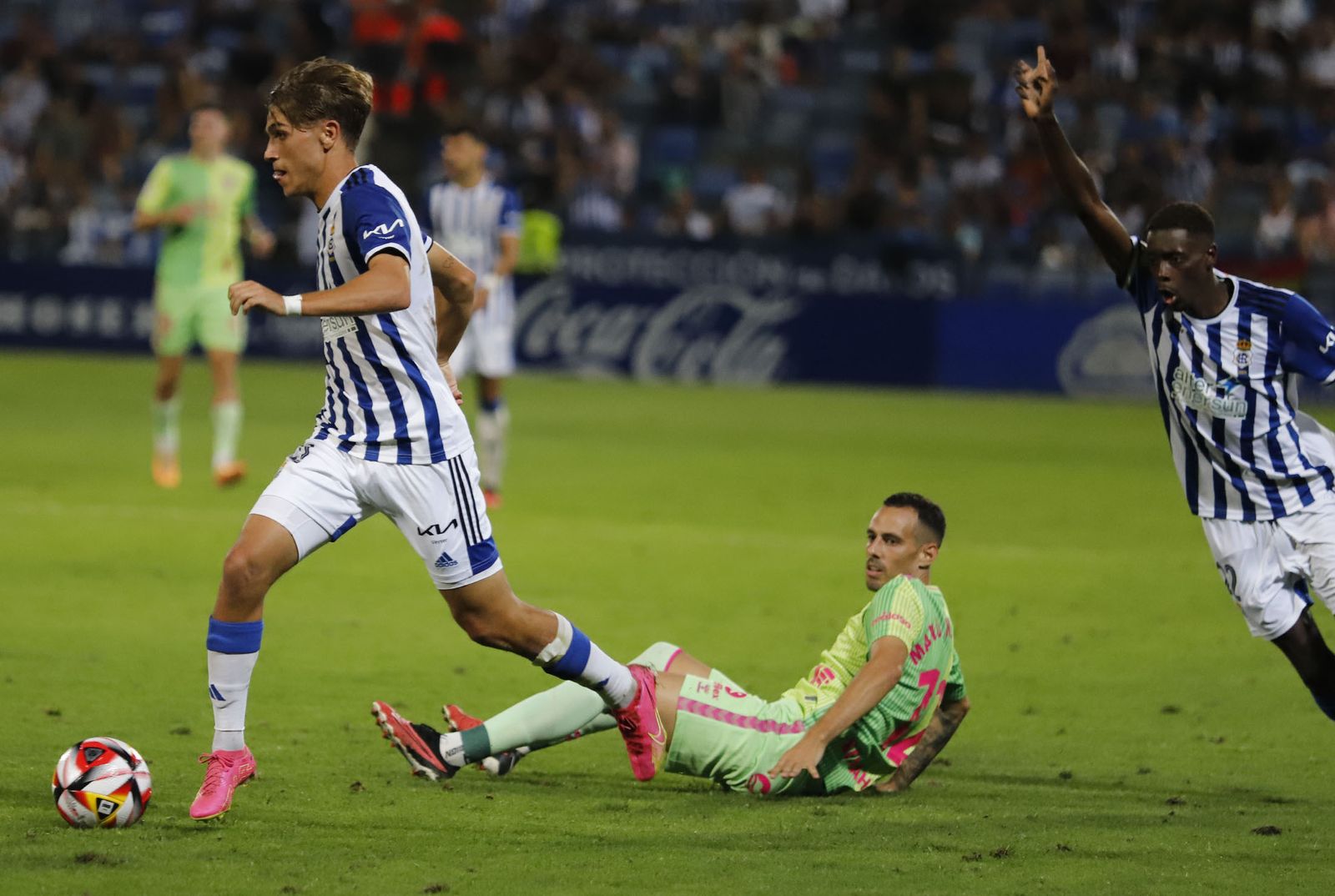 Imágenes del encuentro entre el Recreativo de Huelva y el Málaga