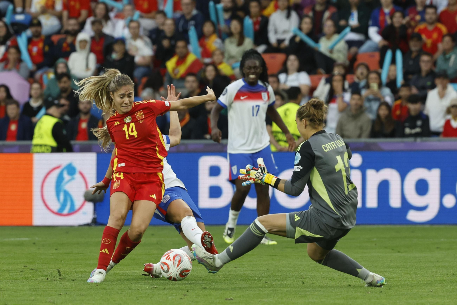 Las mejores imágenes de la final España - Inglaterra de la Eurocopa femenina