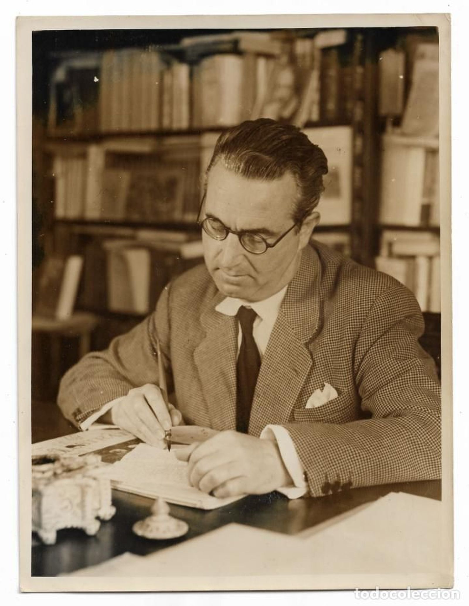 Imagen del escritor bilbaíno Juan Antonio Zunzunegui (Portugalete, 1900-Madrid,1982)