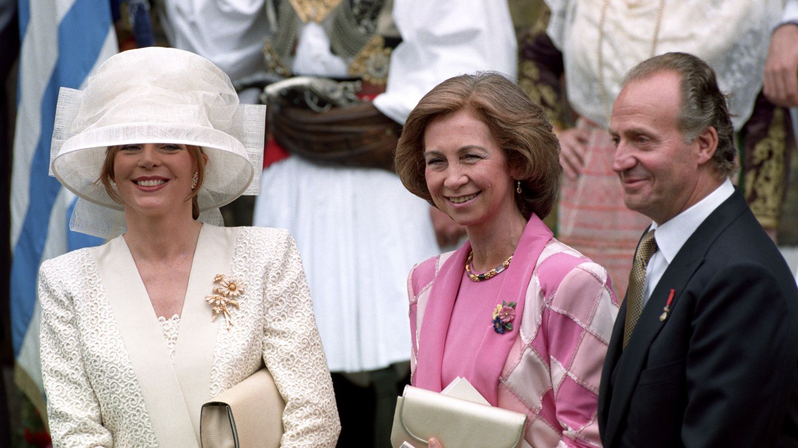 Los Reyes Juan Carlos y Sofía, entre los invitados a la boda de Pablo y Marie-Chantal.