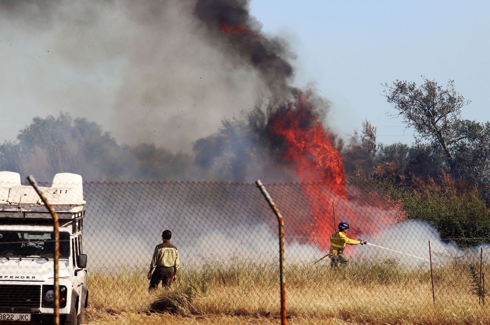 Incendio en Huelva.