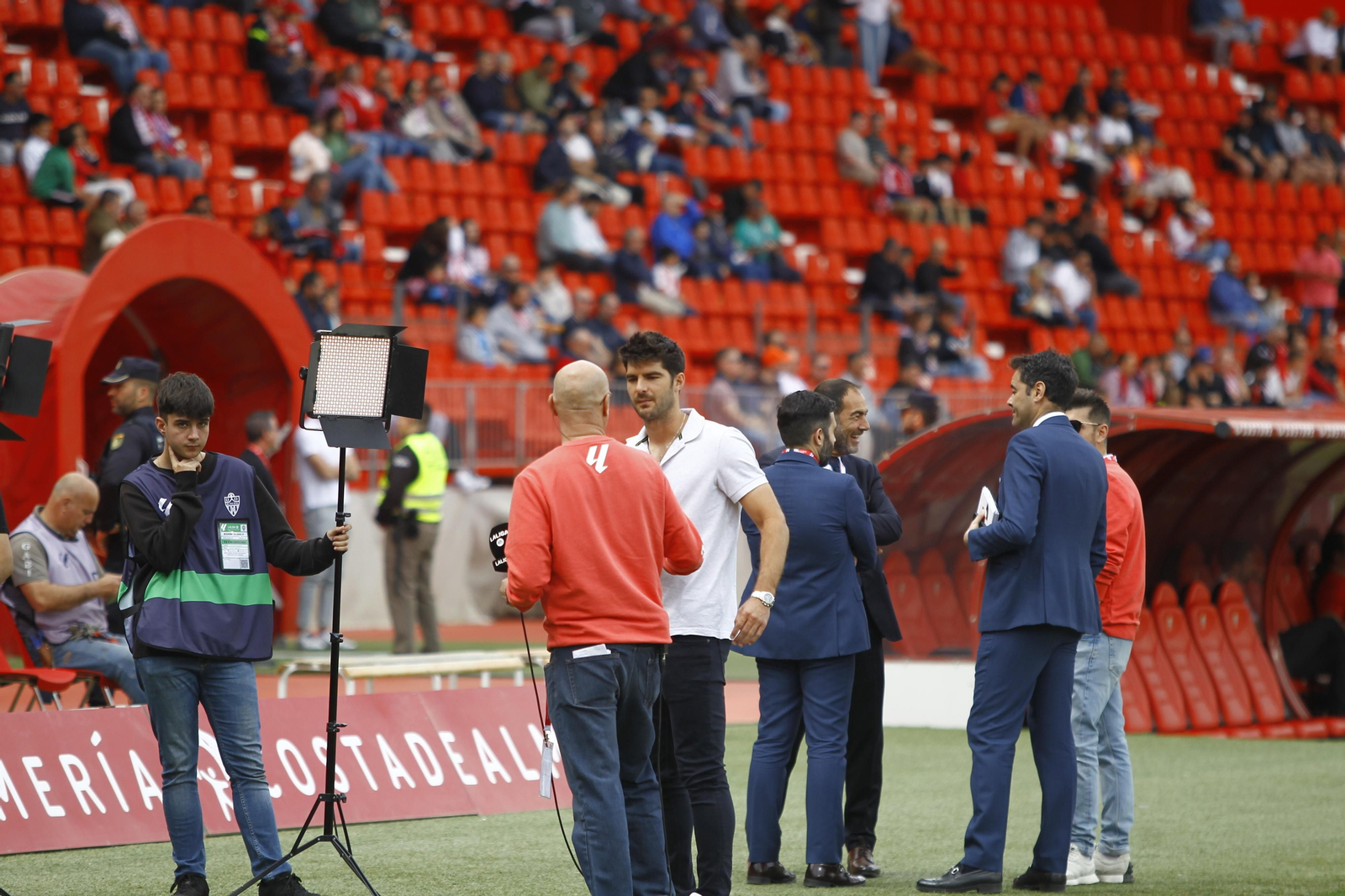 Las mejores imágenes del partido de fútbol U.D. Almería-Villarreal C.F.