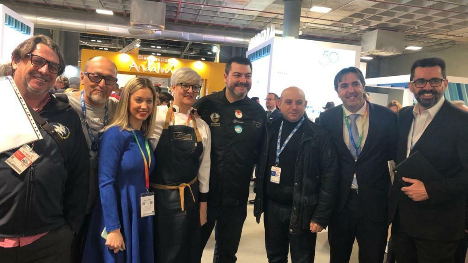 Delegación de Tarifa en Fitur, encabezada por su alcalde, Francisco Ruiz.