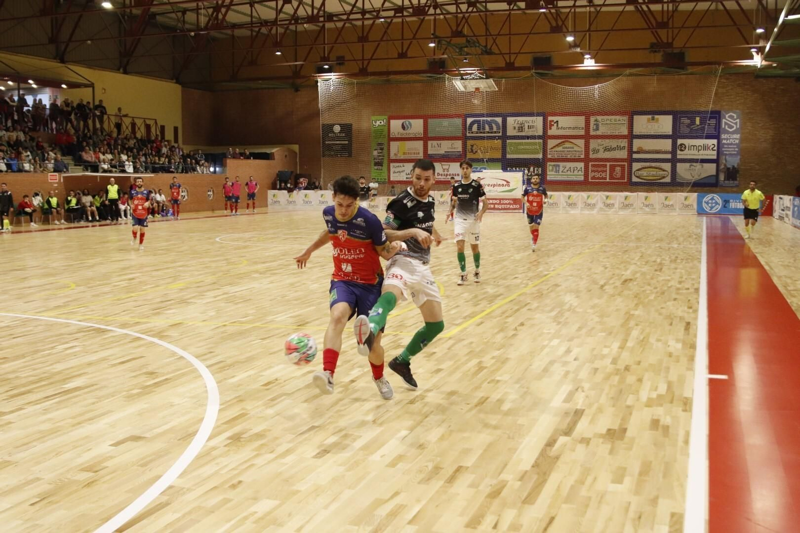 Atlético Mengibar FS durante el partido contra El Ejido FS en el Sebastián Moya Lorca