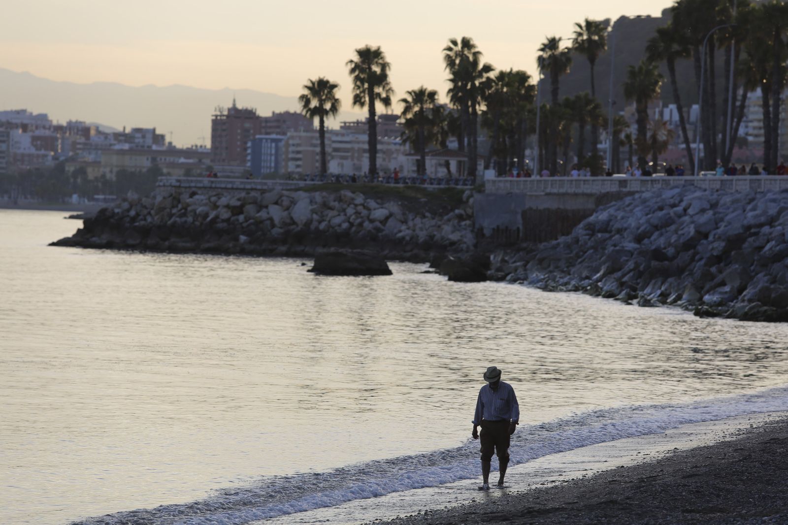 Las mejores vistas de la bahía, desde el balneario de los Baños del Carmen, en Málaga