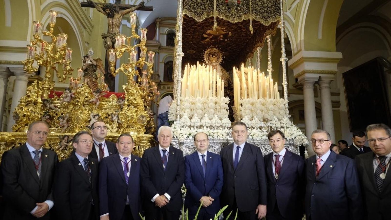José Castro en la tradicional visita en San Benito.
