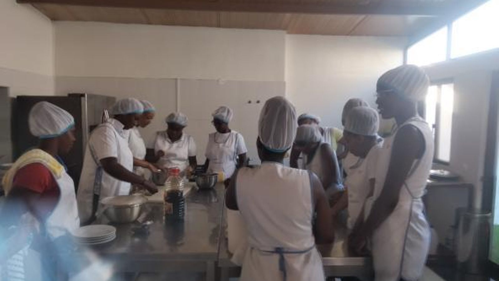 Un taller de cocina.