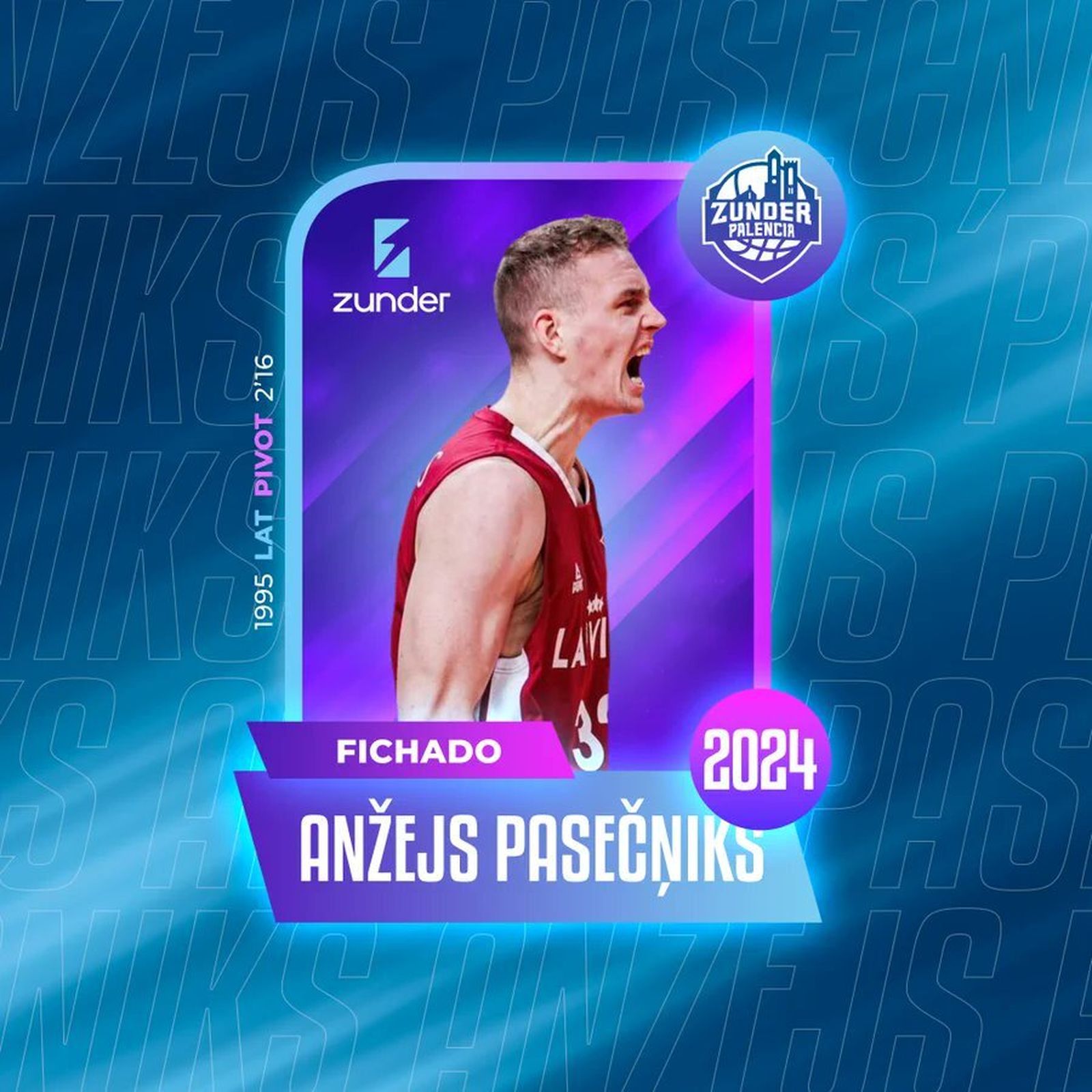 Pasecniks, jugador del Palencia.