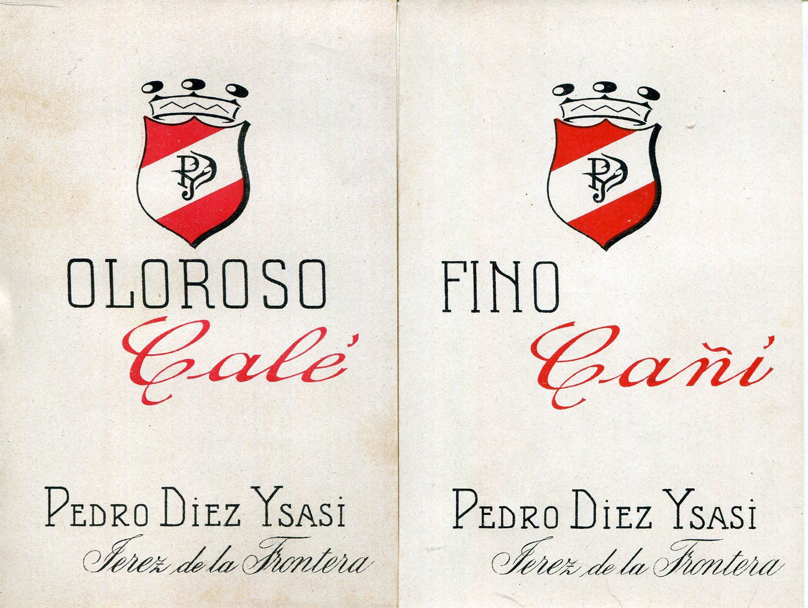 Expresiones del caló para los vinos de Pedro Díez de Ysasi.