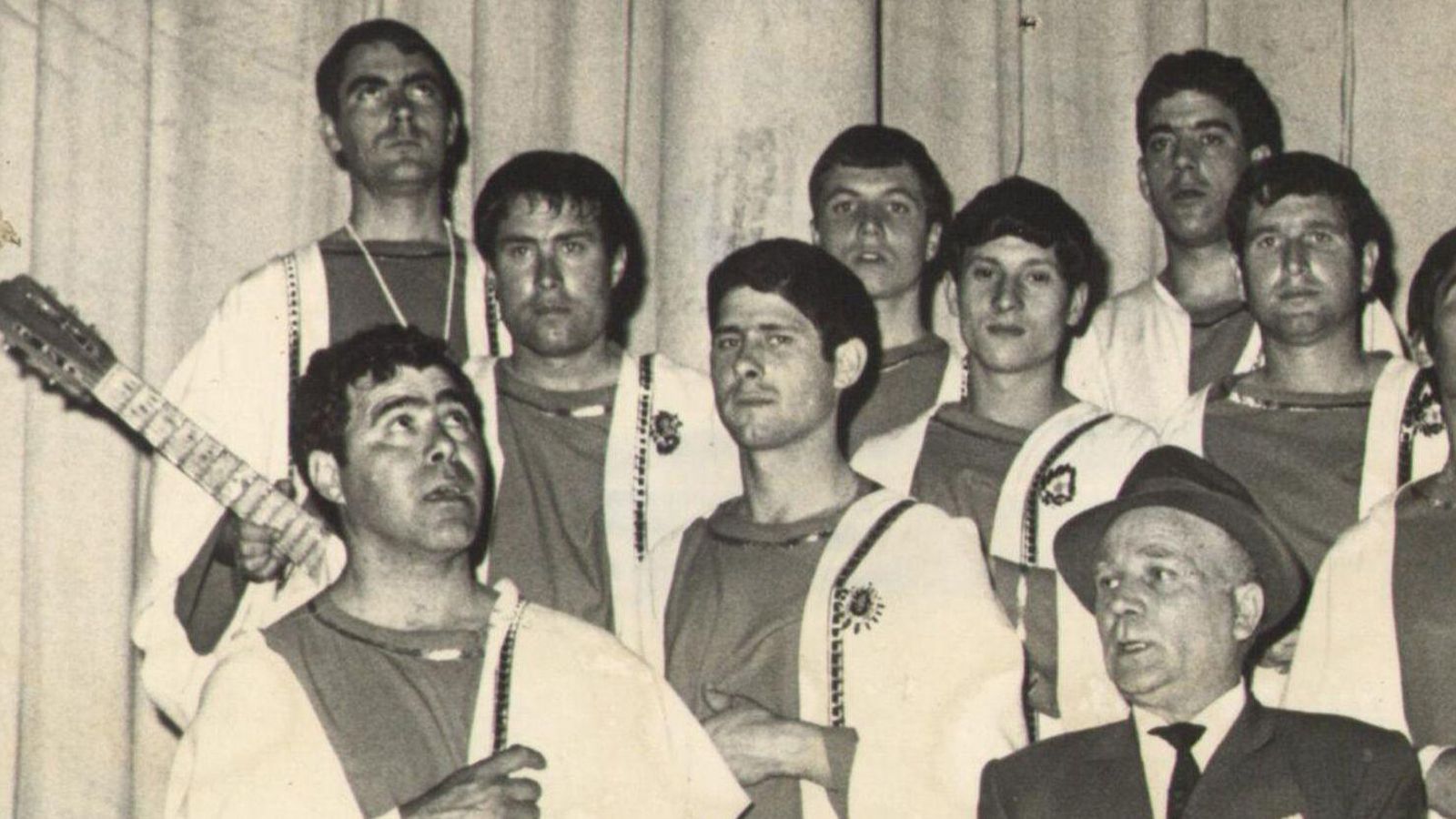 En ‘Los senadores romanos’ (1968) entre Chatín y Paco Alba.