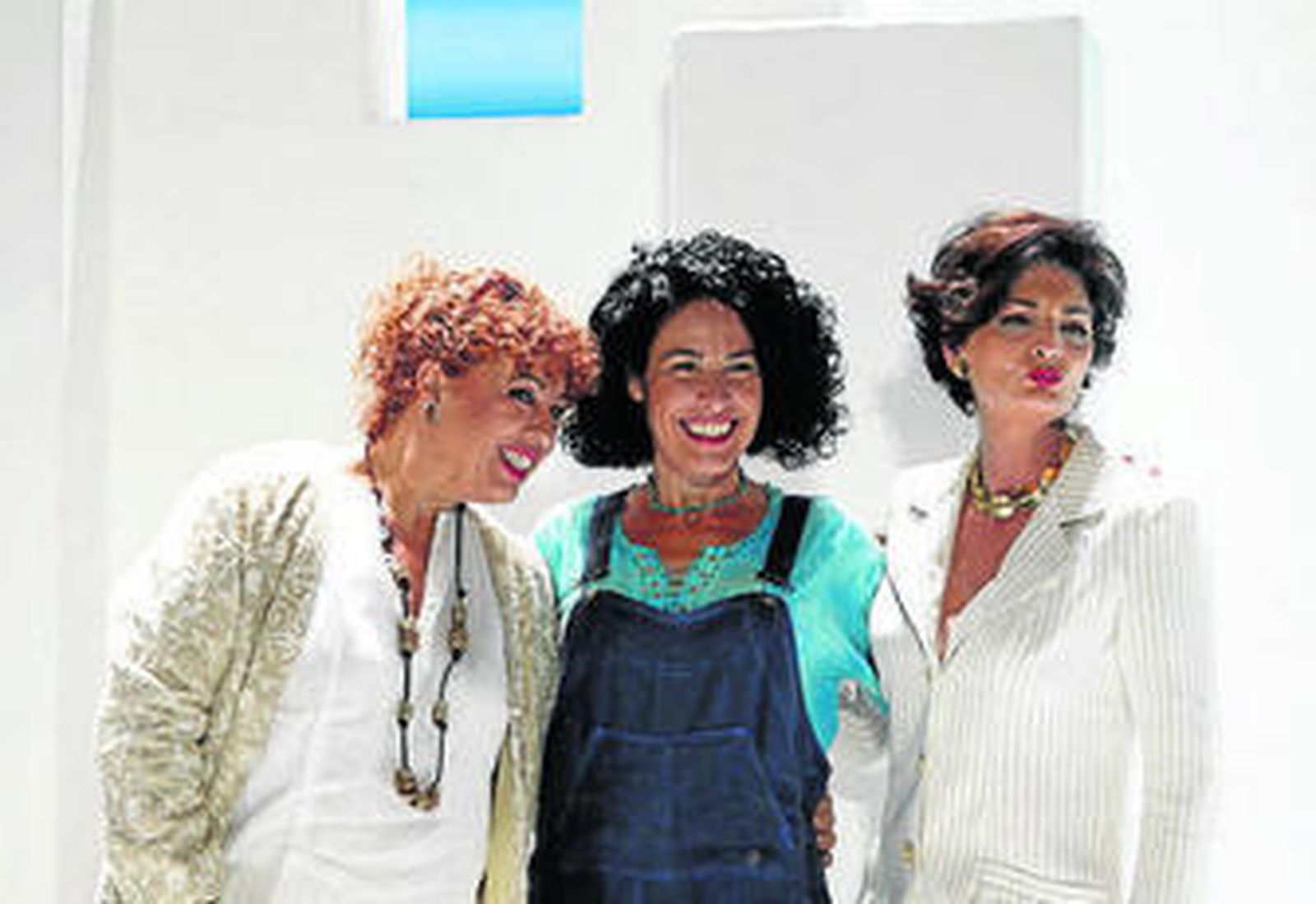 Eva Diago, Nina y Olga Hueso, las tres protagonistas de 'Mamma mía'.