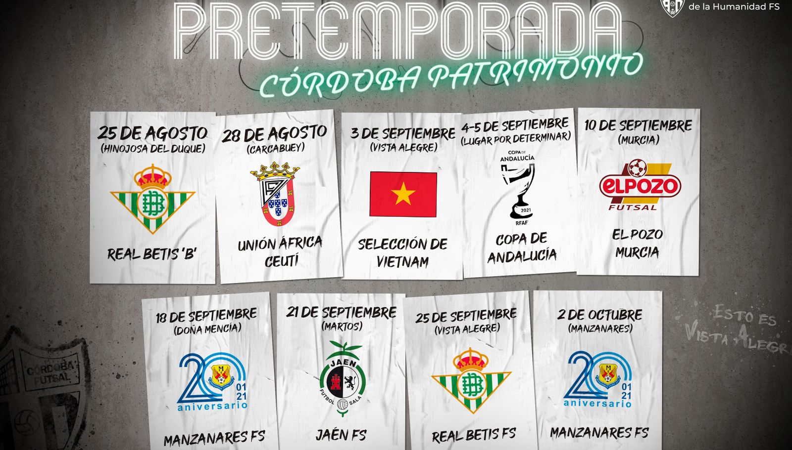 El Córdoba Futsal disputará nueve amistosos de pretemporada