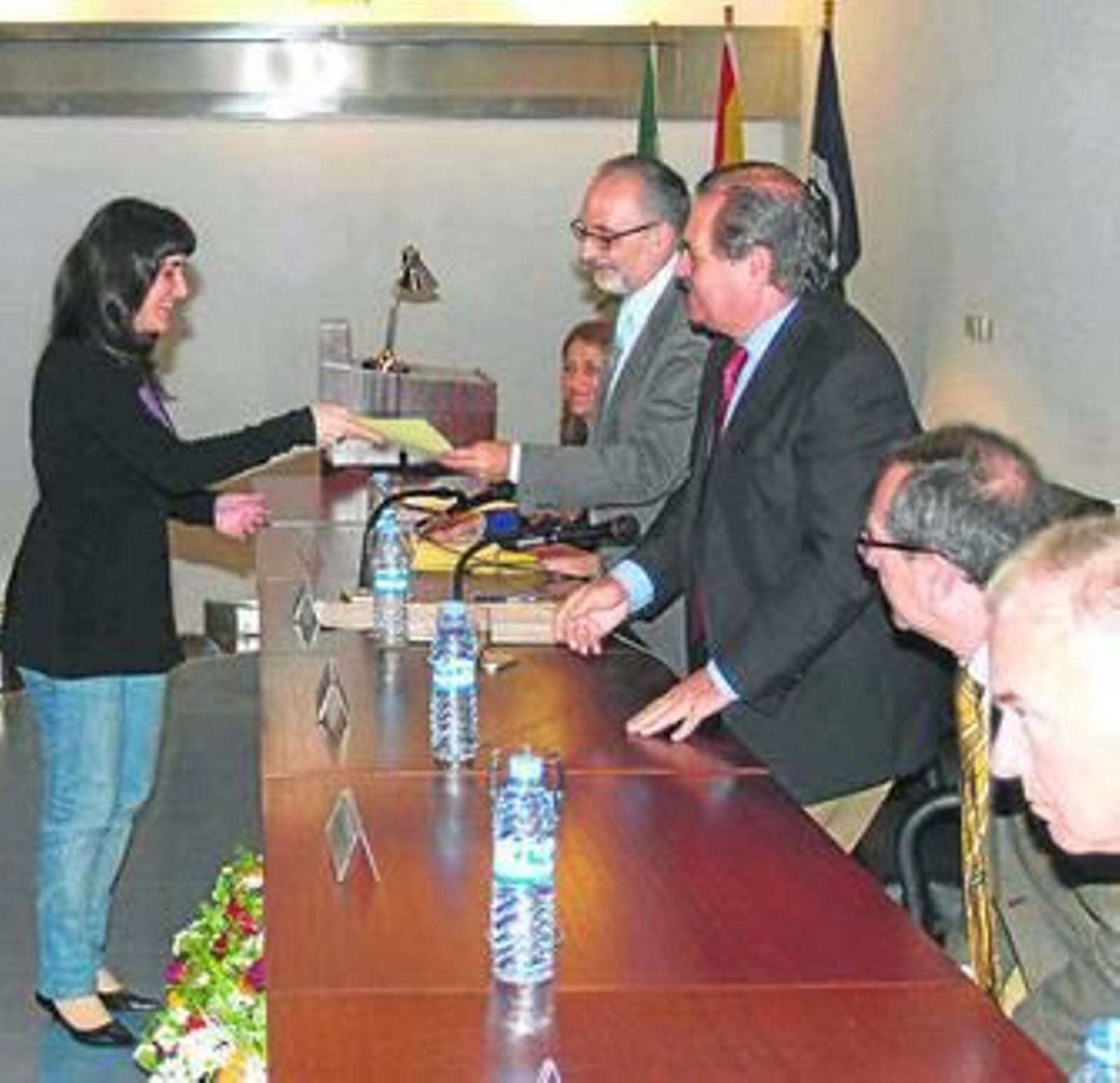 Imagen del acto de entrega de las becas.