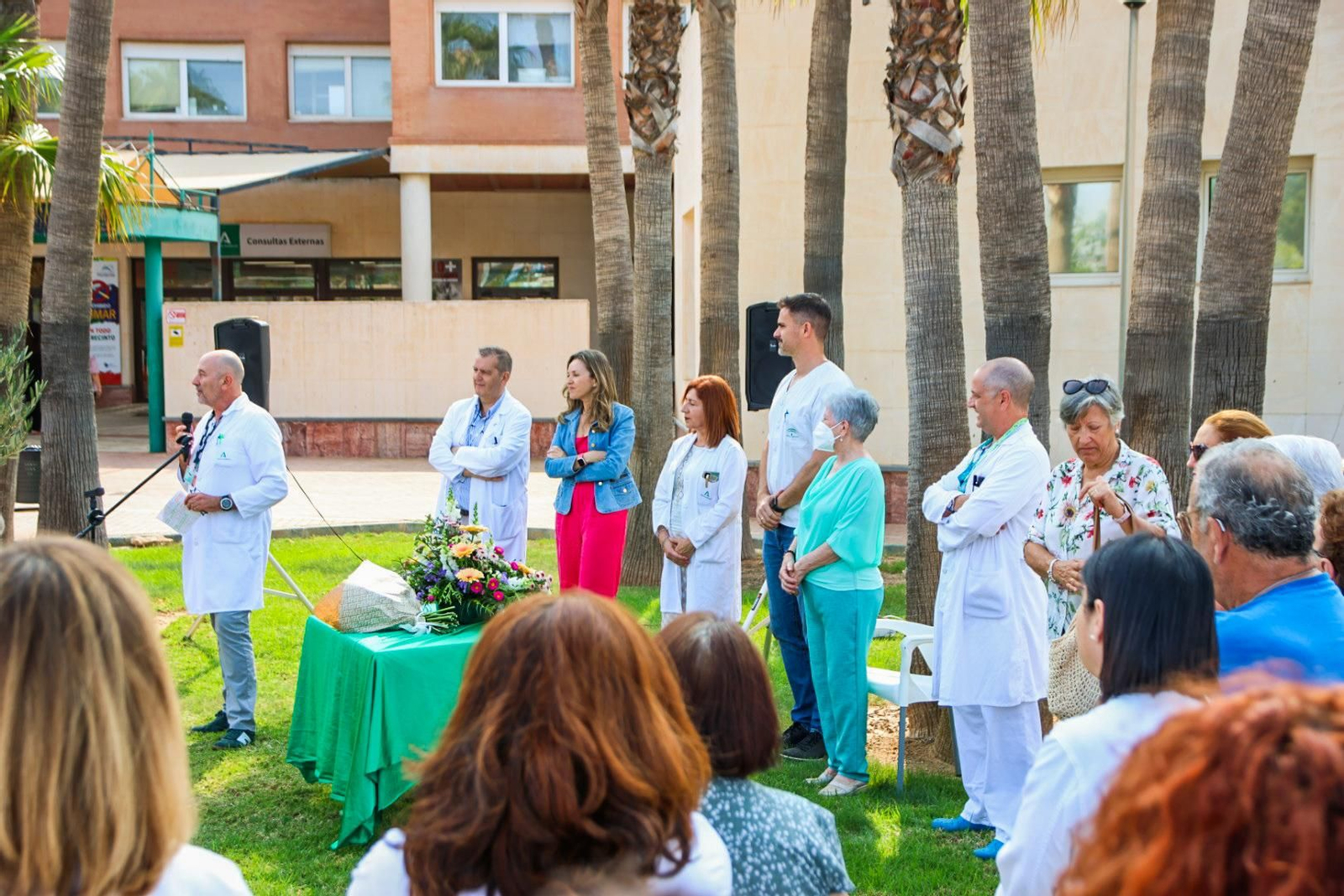 Imágenes del homenaje a los donantes de órganos y tejidos en el Hospital de Poniente