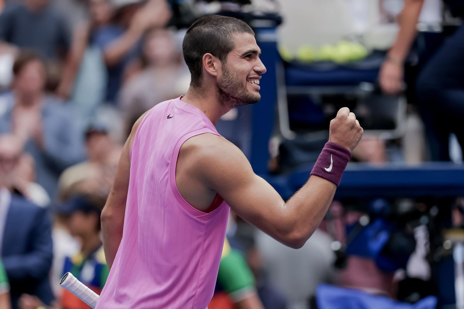 Las fotos del pase a la final de Alcaraz ante Djokovic