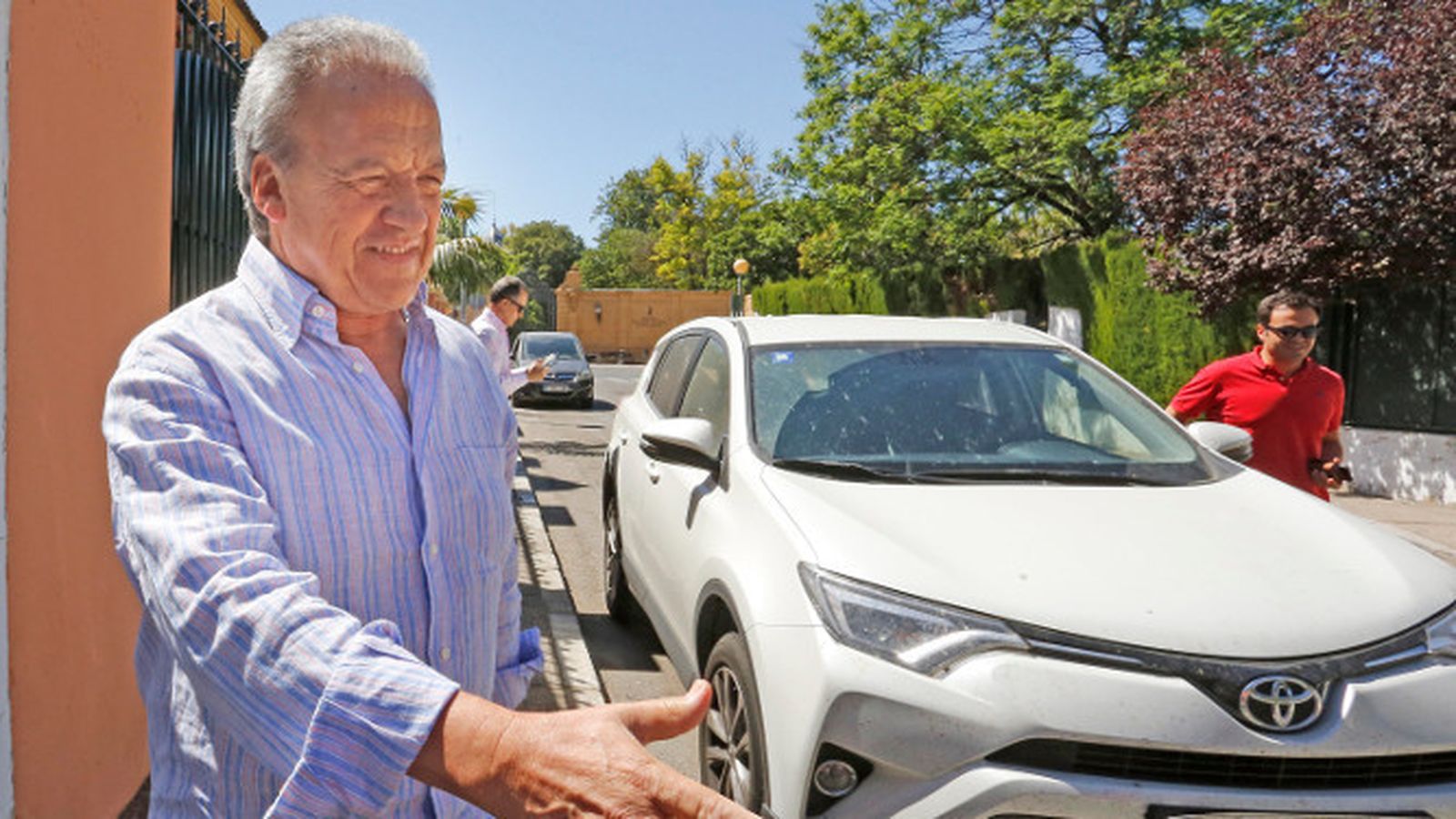 Pedro Pacheco, en uno de los permisos penitenciarios que ha disfrutado en los últimos meses.