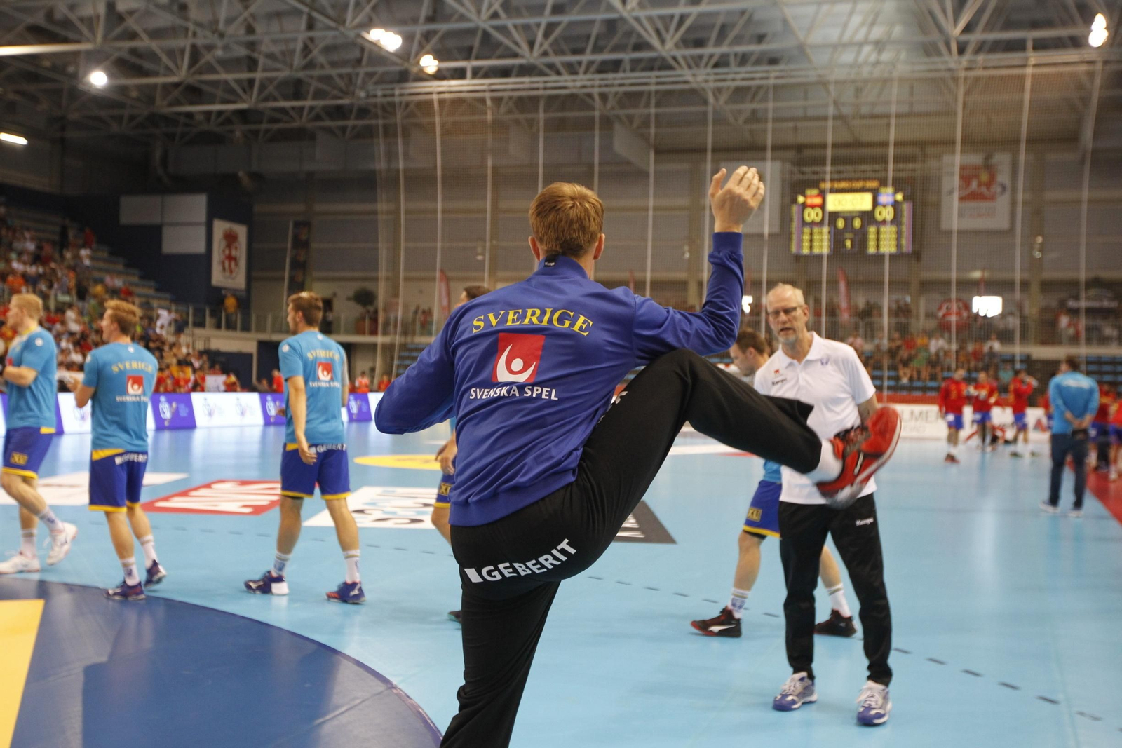 Fotogalería España-Suecia. Balonmano. Palacio Juegos Mediterráneos. Almería