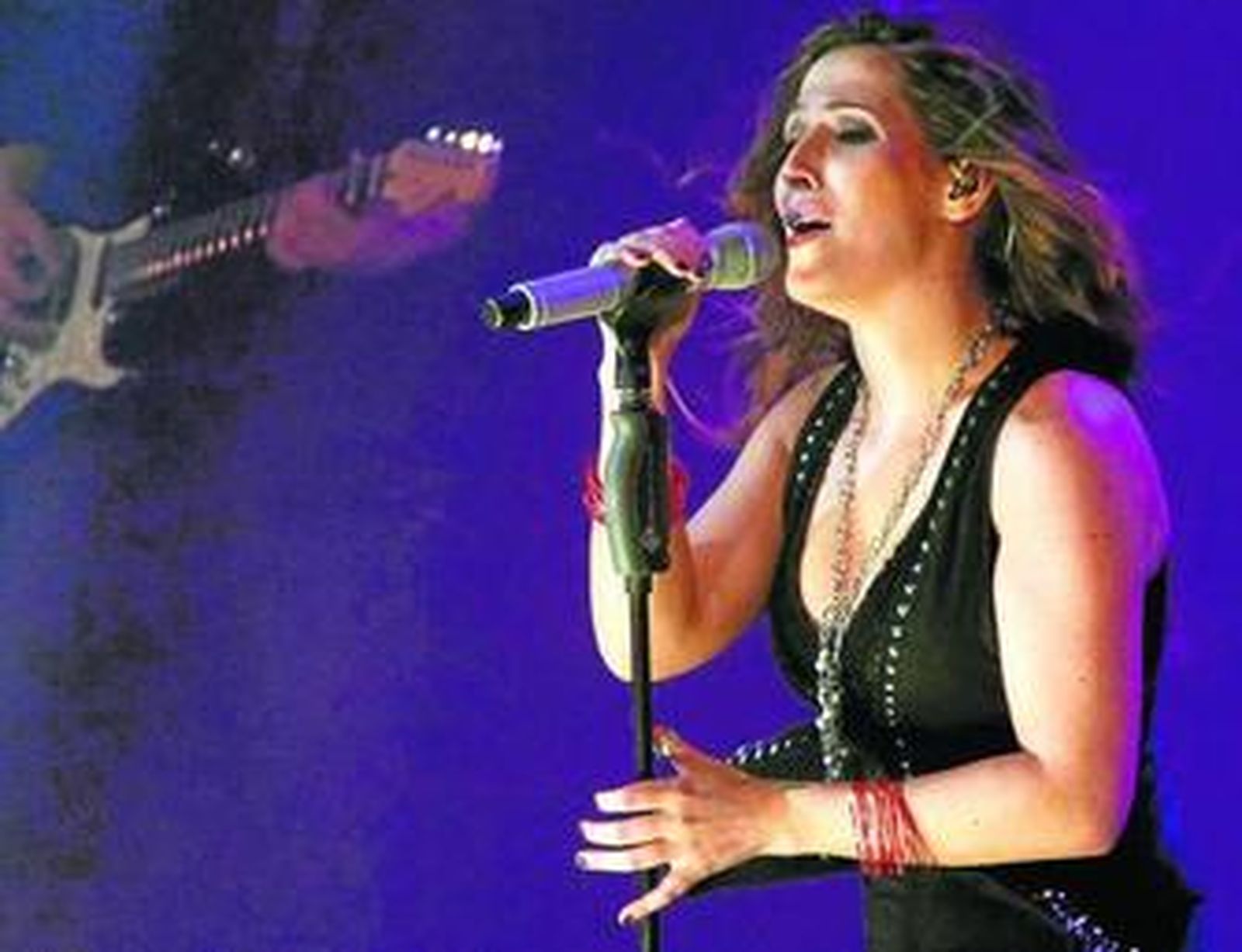 Malú durante el concierto ofrecido el viernes en el Maestro Padilla.