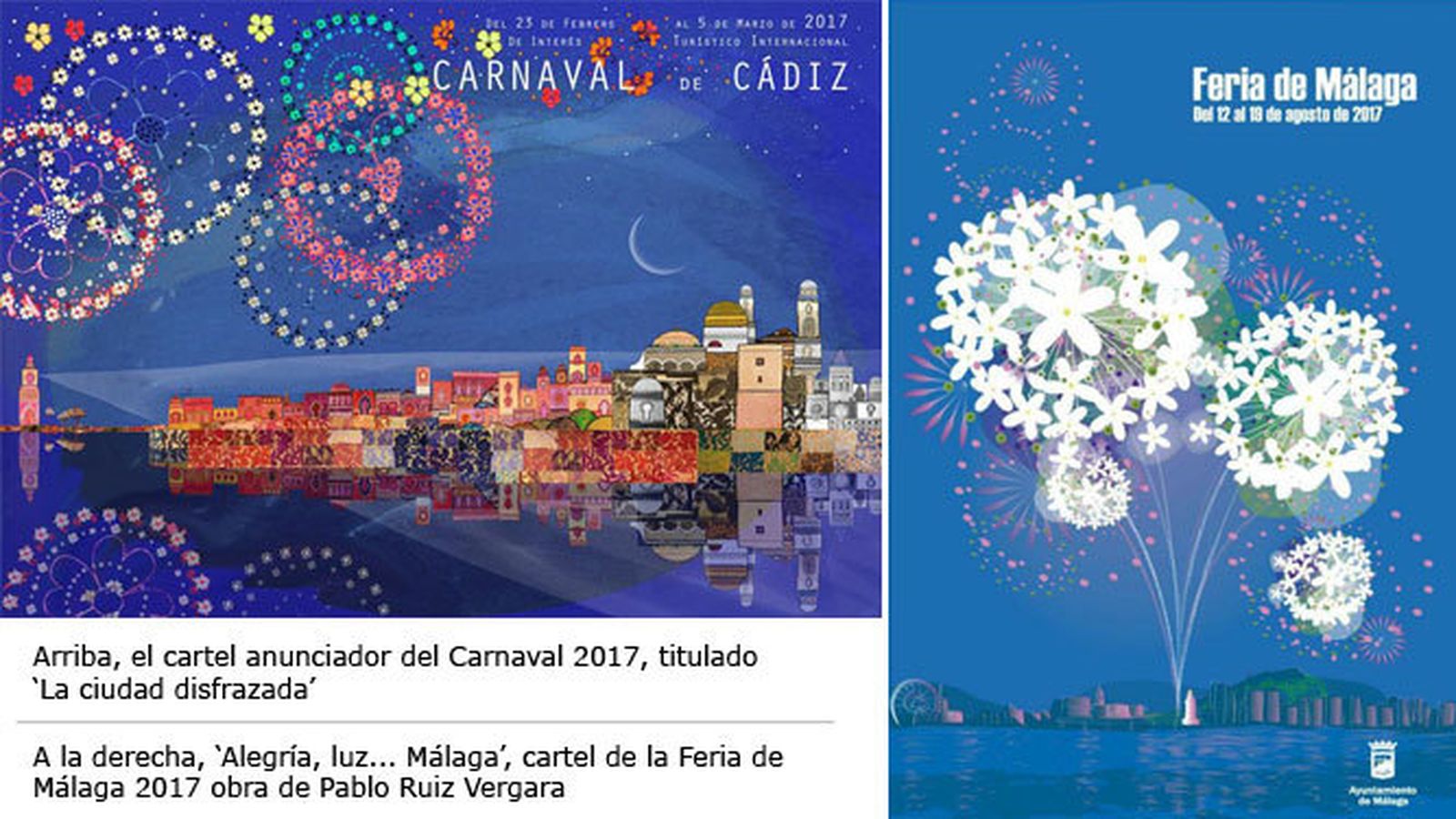 Los carteles objeto de la polémica.