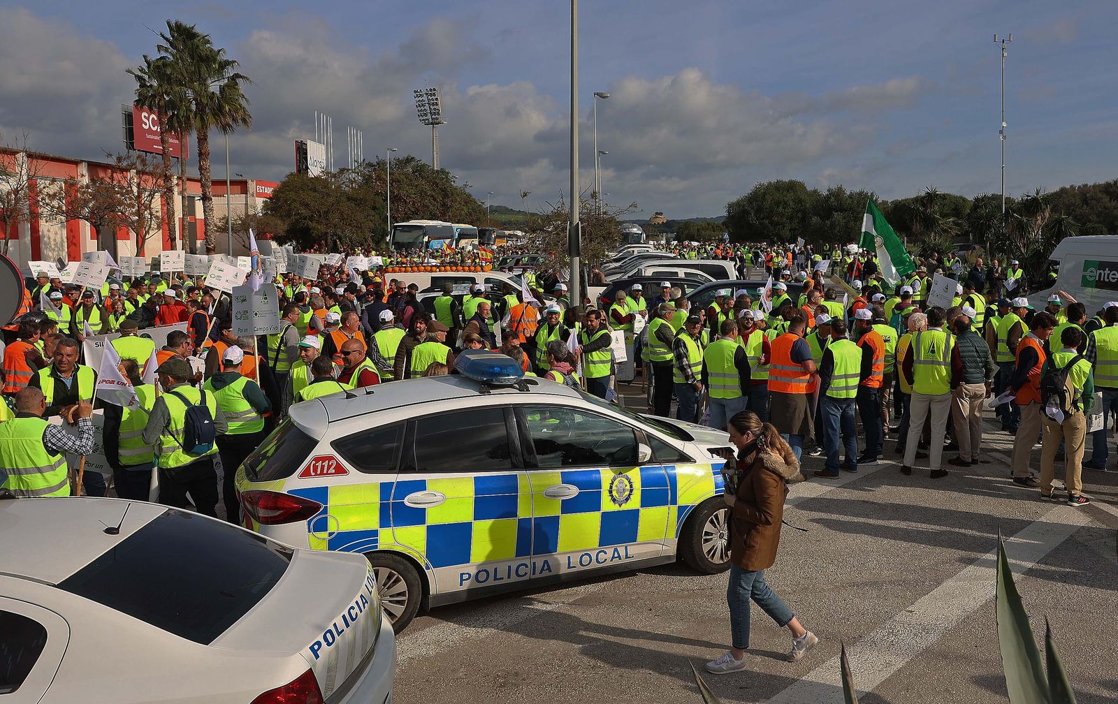 Imágenes de las protestas de los agricultores en Algeciras