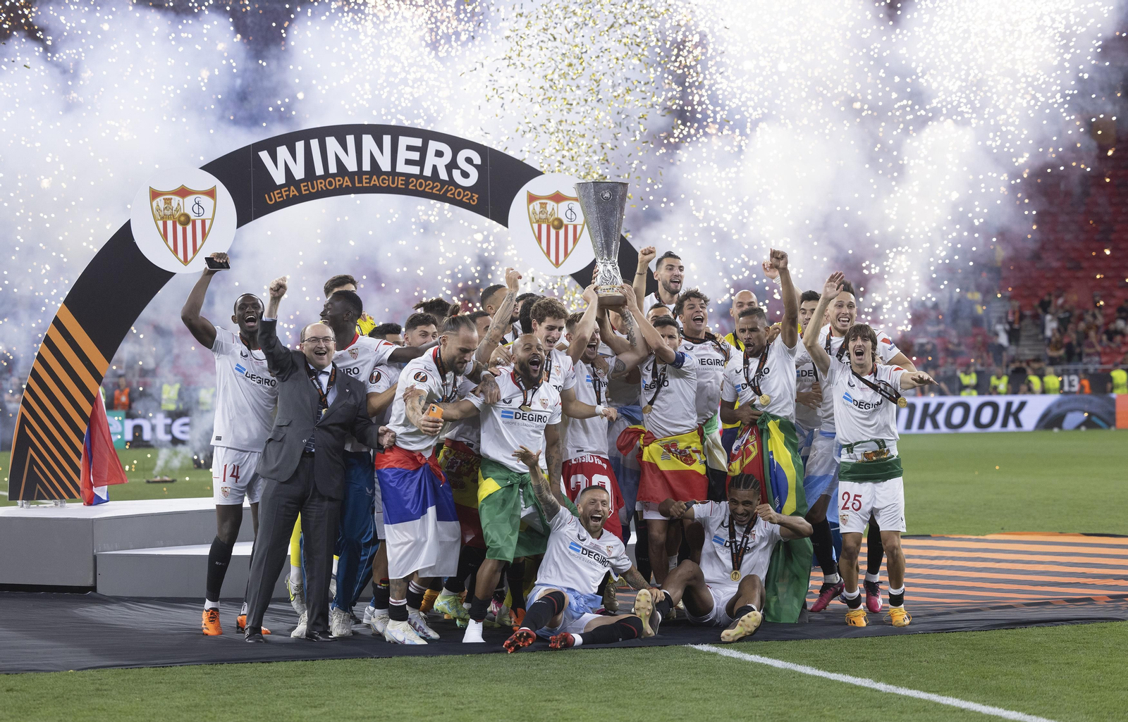 Las imágenes de la celebración del Sevilla fc