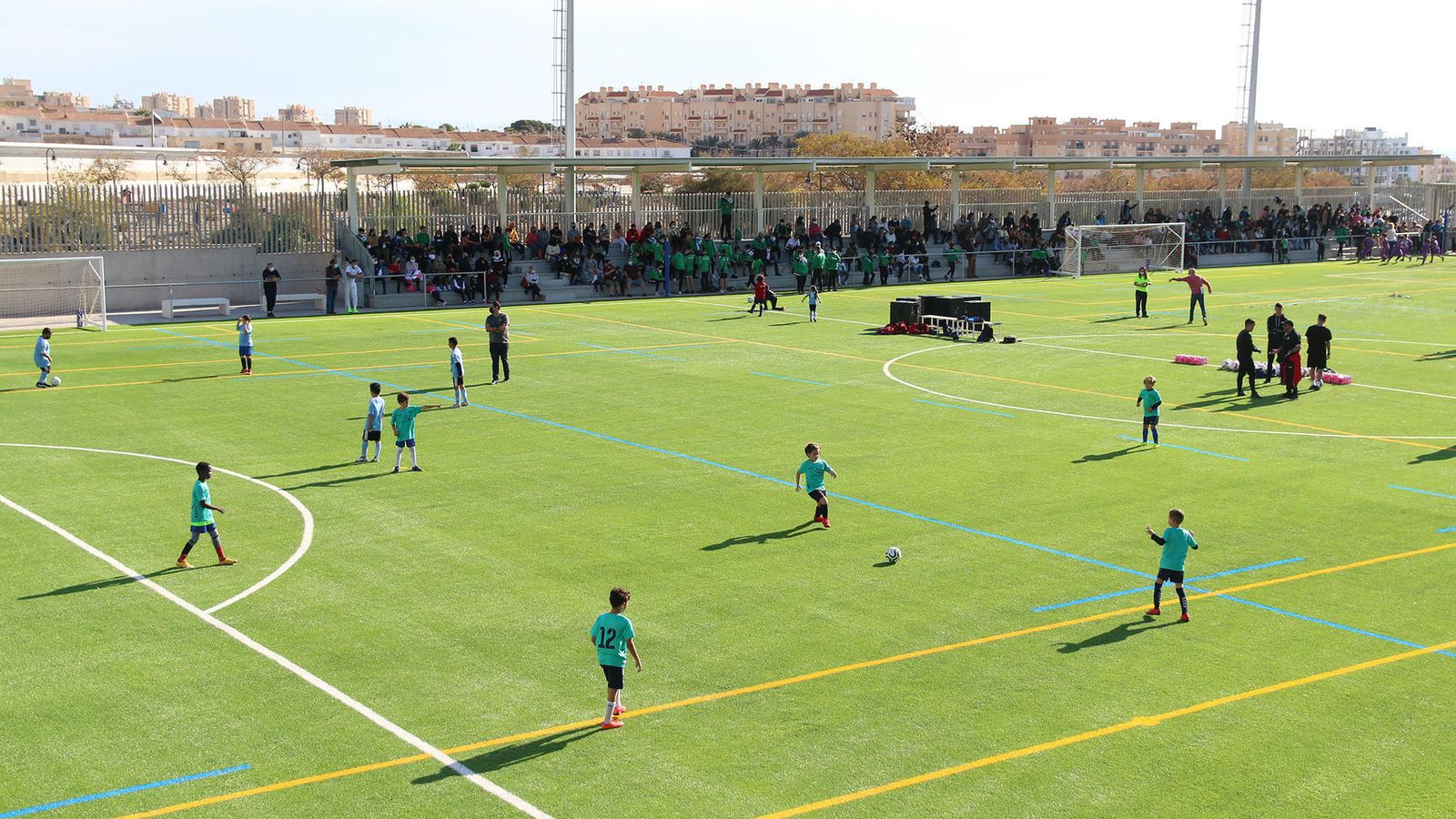 Los niños ya disfrutan de estas renovadas pistas.