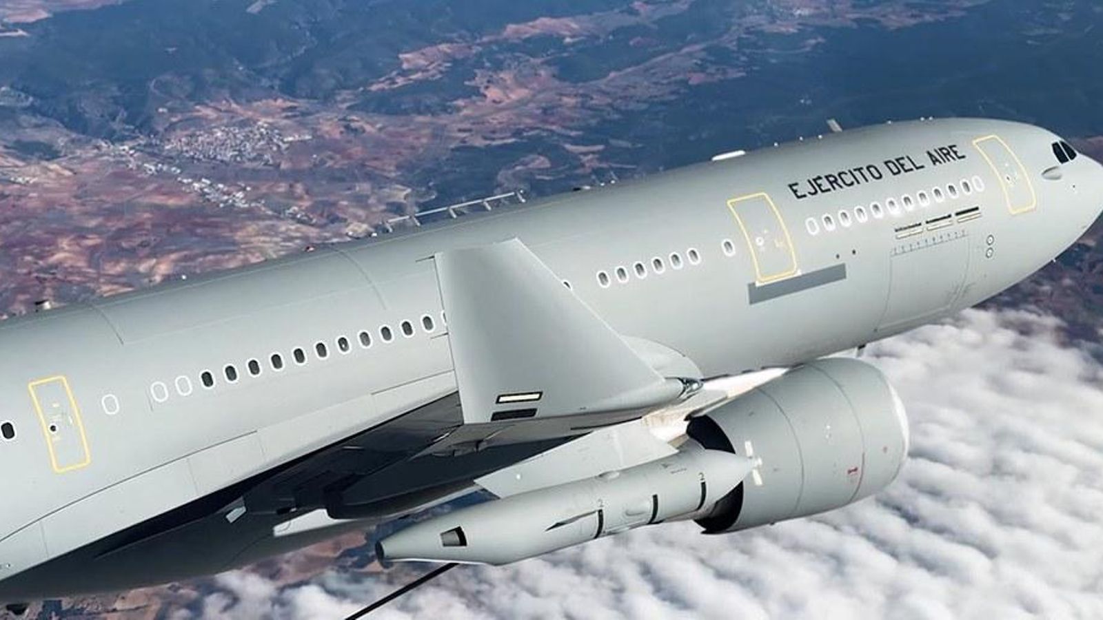 Un A-330 MRTT en pleno vuelo.