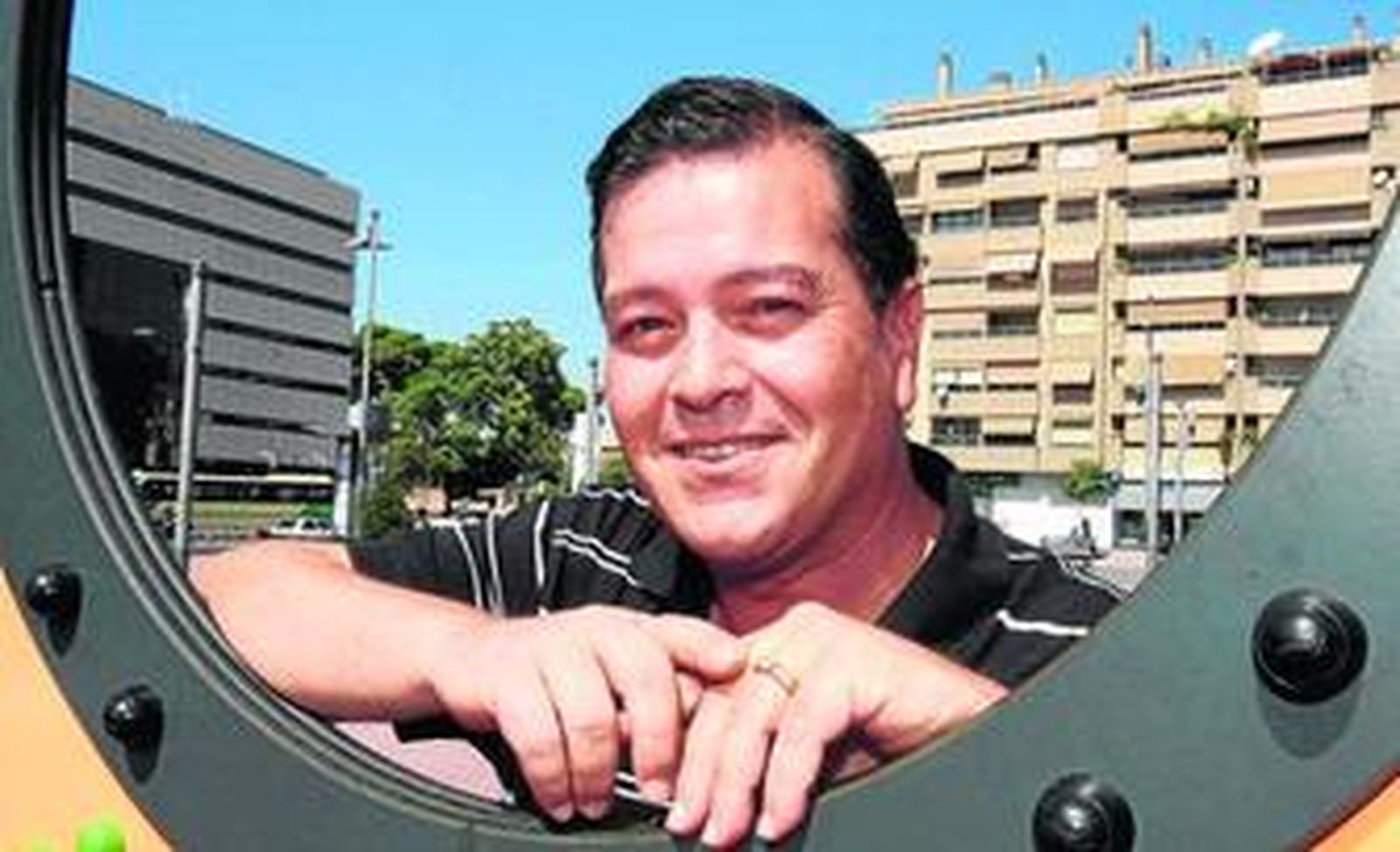 Fernando Marino, ayer, durante la entrevista.