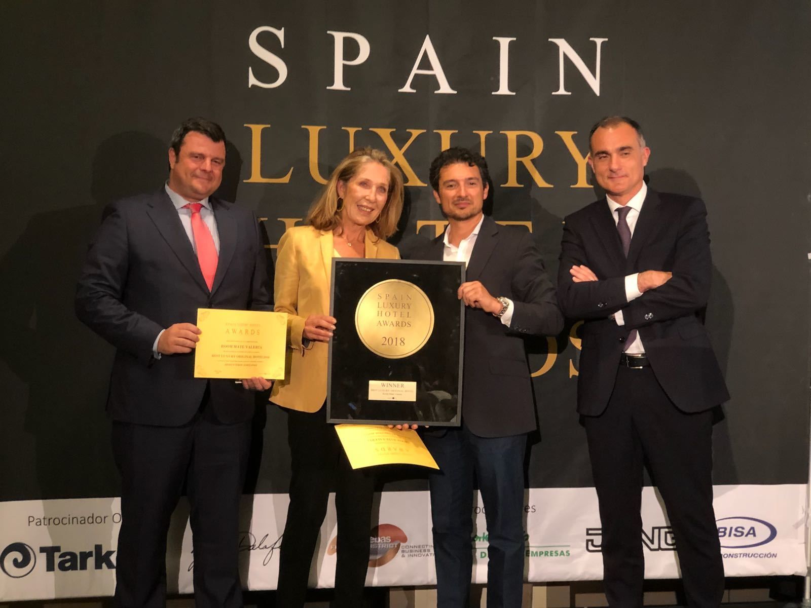 El premio Best Original Hotel, de los Spain Luxury Hotels Awards.