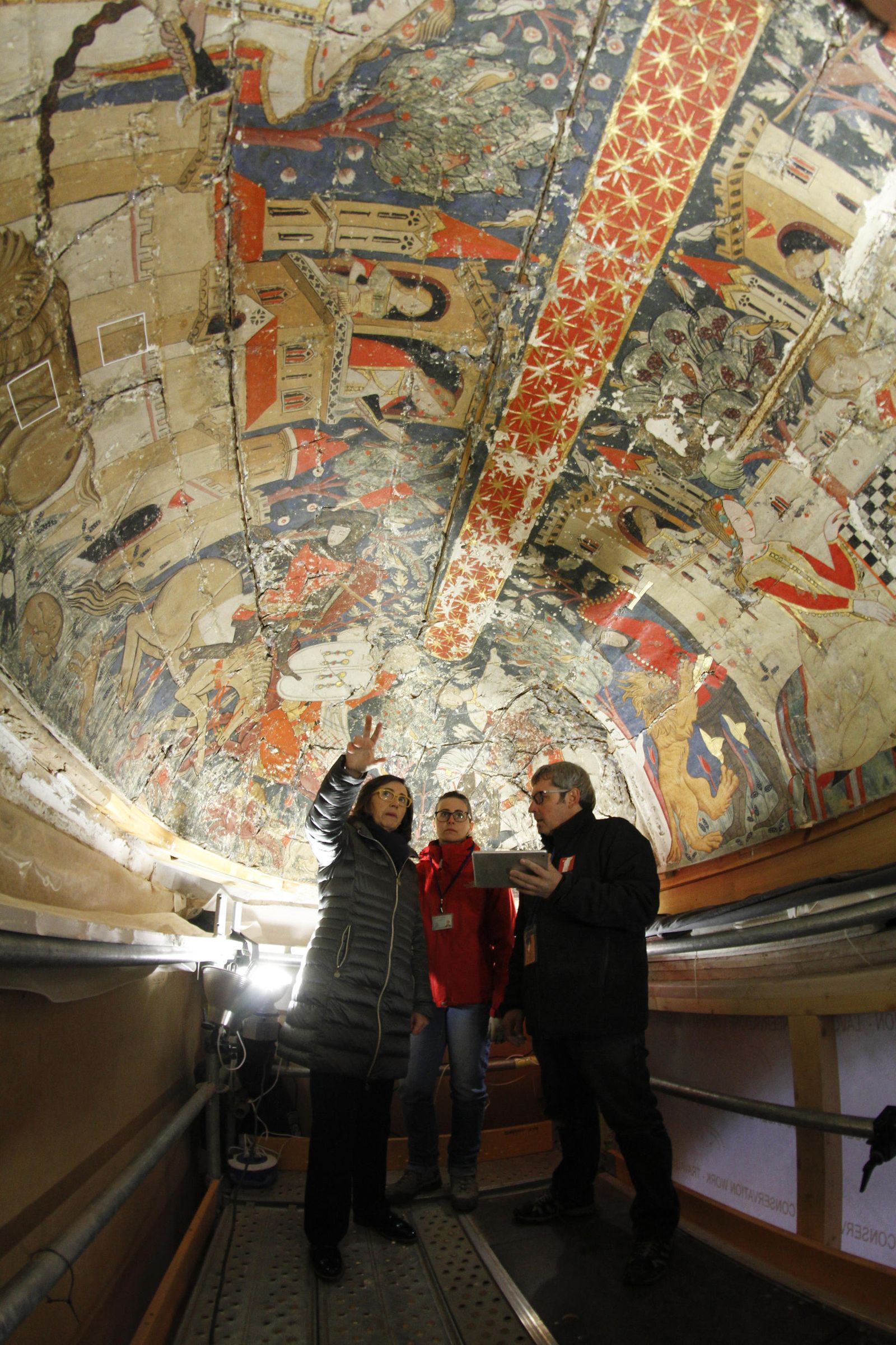 Días de restauración en la Alhambra