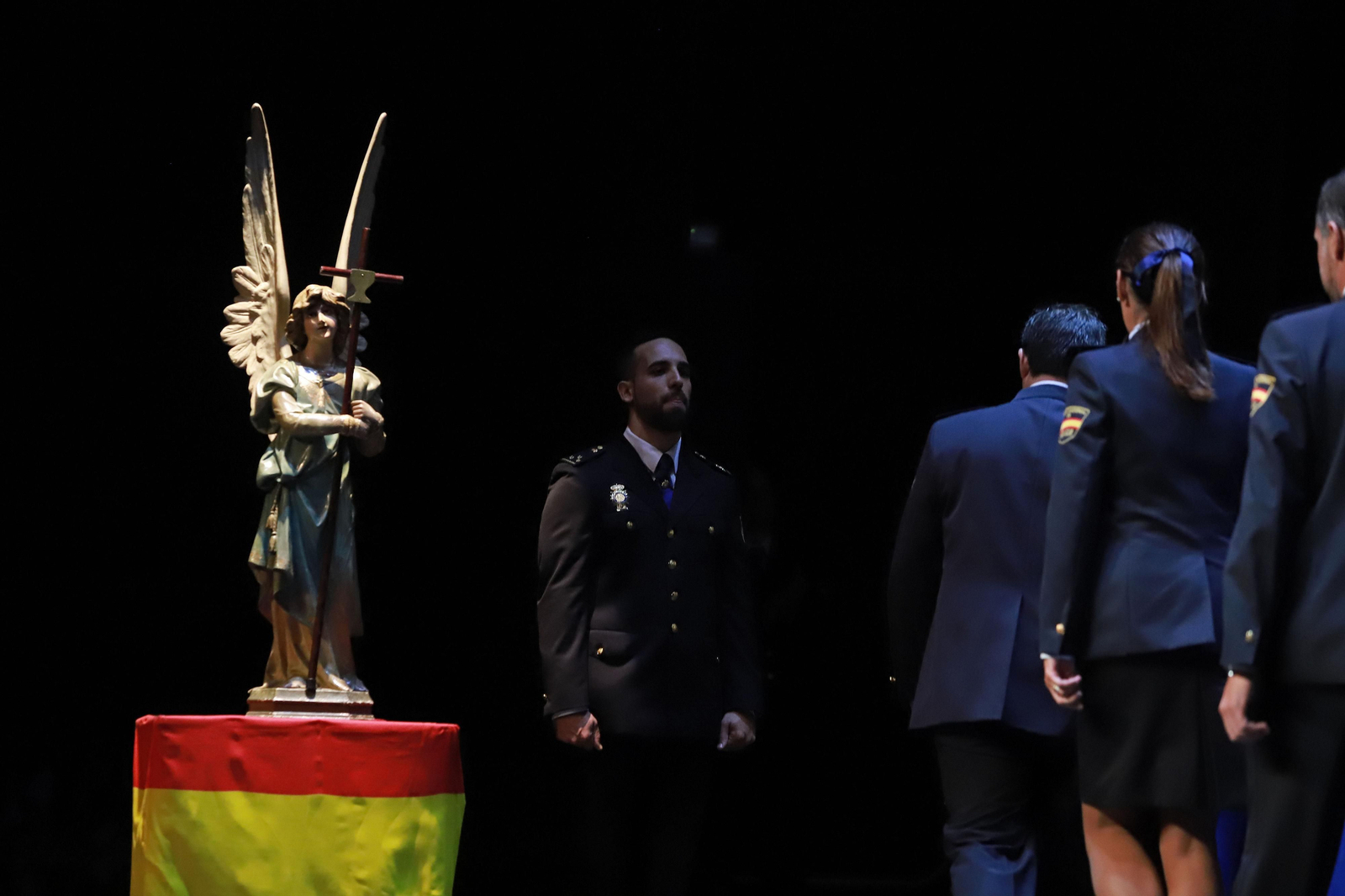 Un momento de una edición pasada del acto de los Santos Ángeles Custodios.