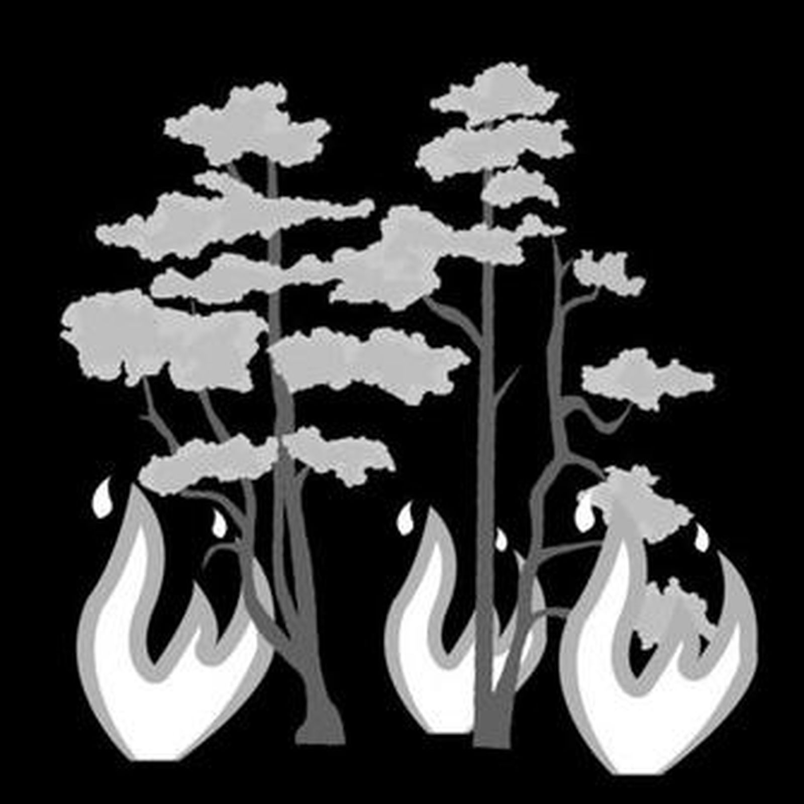 Dos hombres ayudan a desescombrar una vivienda de Ojén afectada por el incendio forestal.