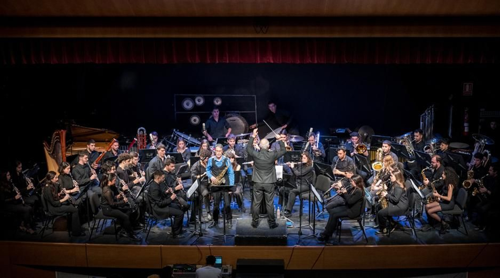 La Orquesta de Vientos de la OSC en una anterior comparecencia.