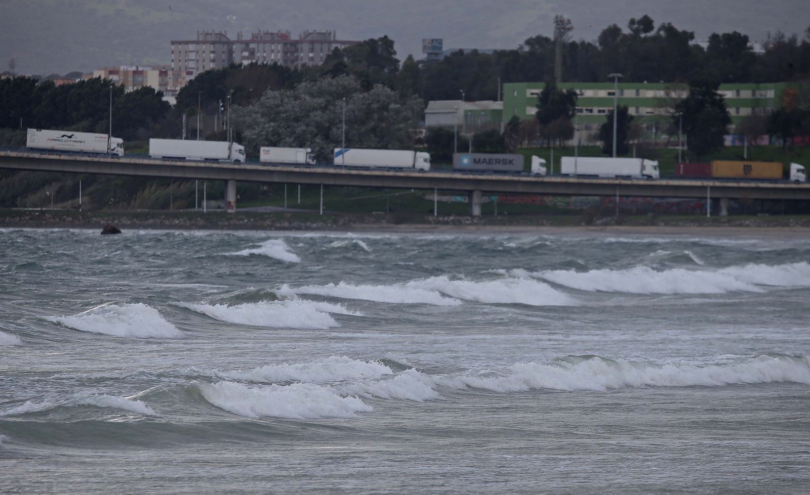 Fotos del temporal en la Bahía de Algeciras