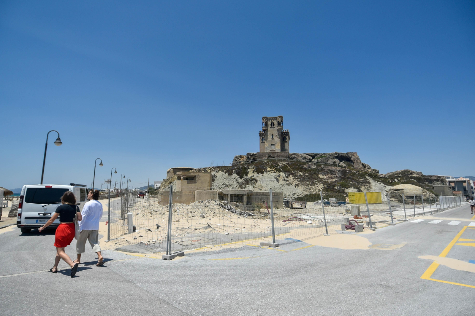 Obras en los alrededores del castillo de Santa Catalina