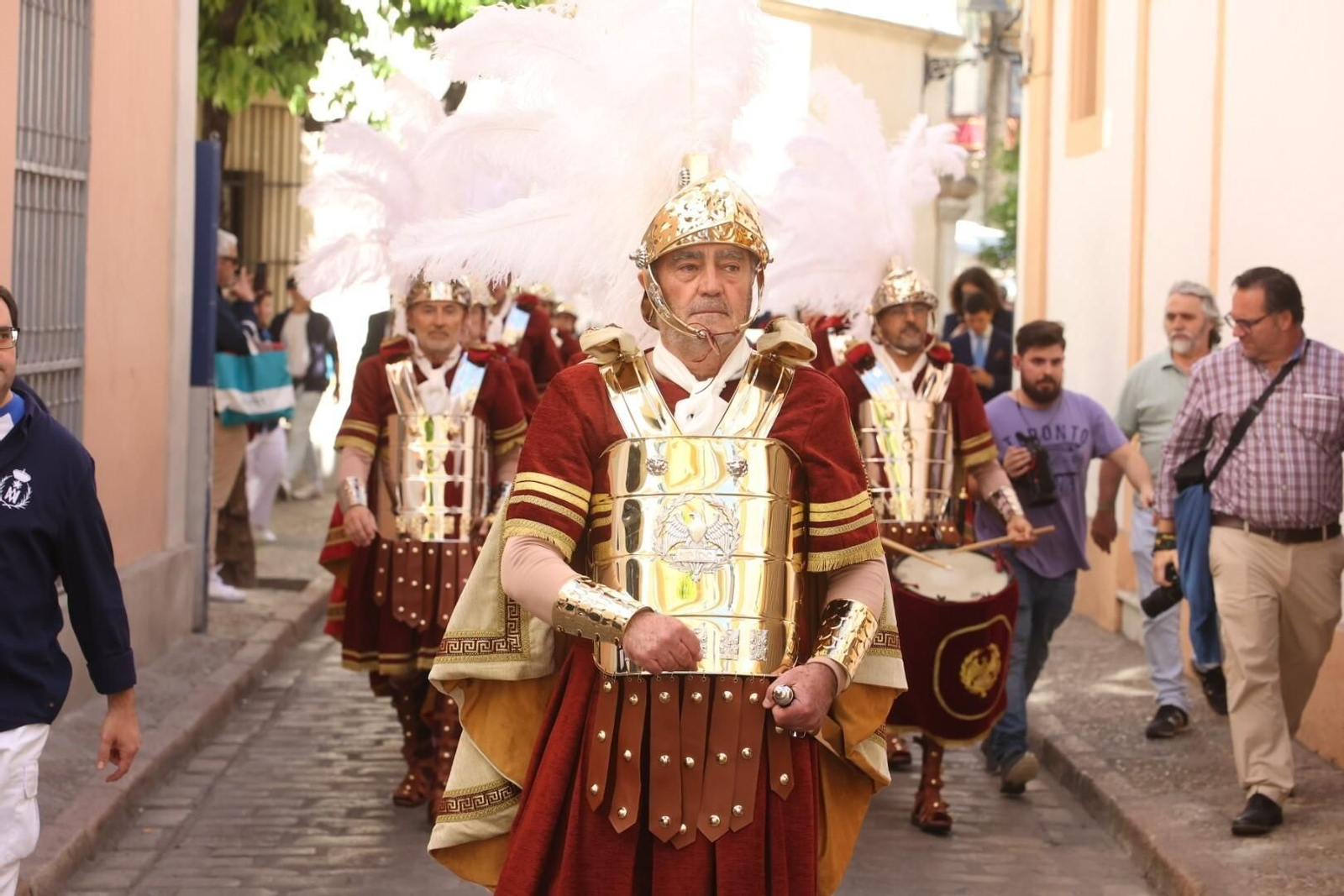 La guardia romana del Señor del Consuelo de la hermandad del Transporte