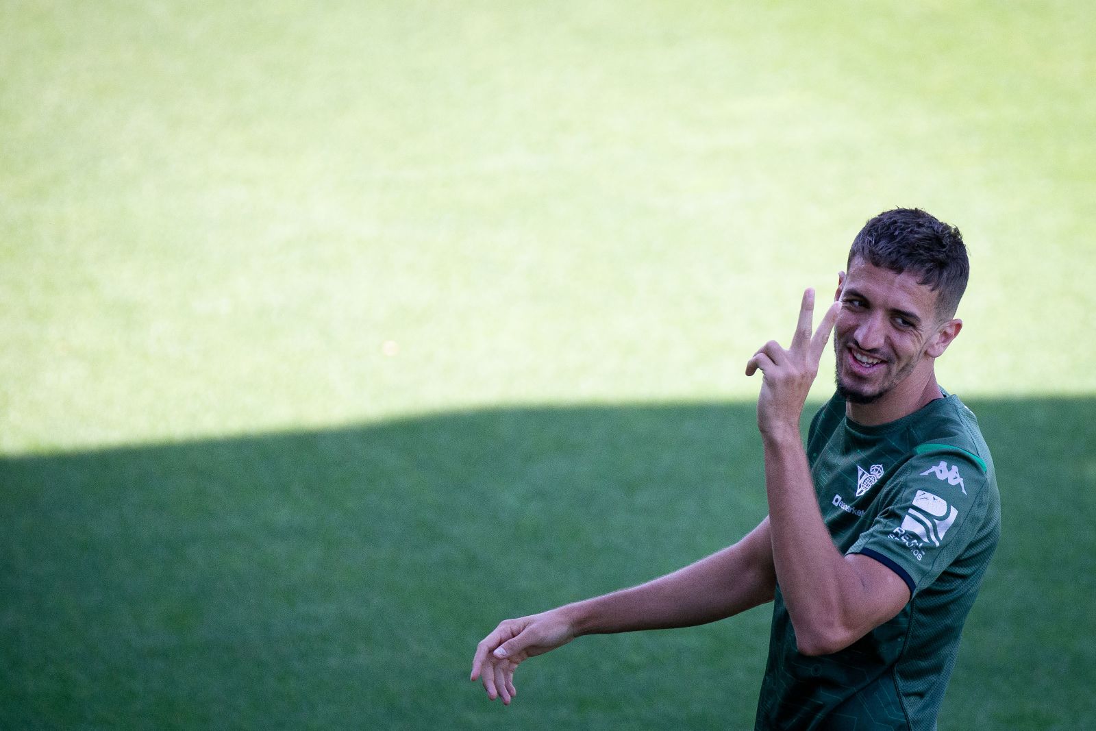 Zou Feddal durante un entrenamiento.