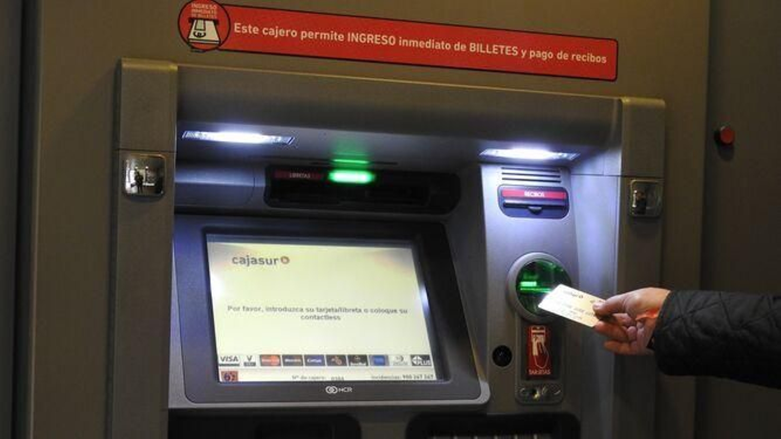 Cajero de Cajasur.