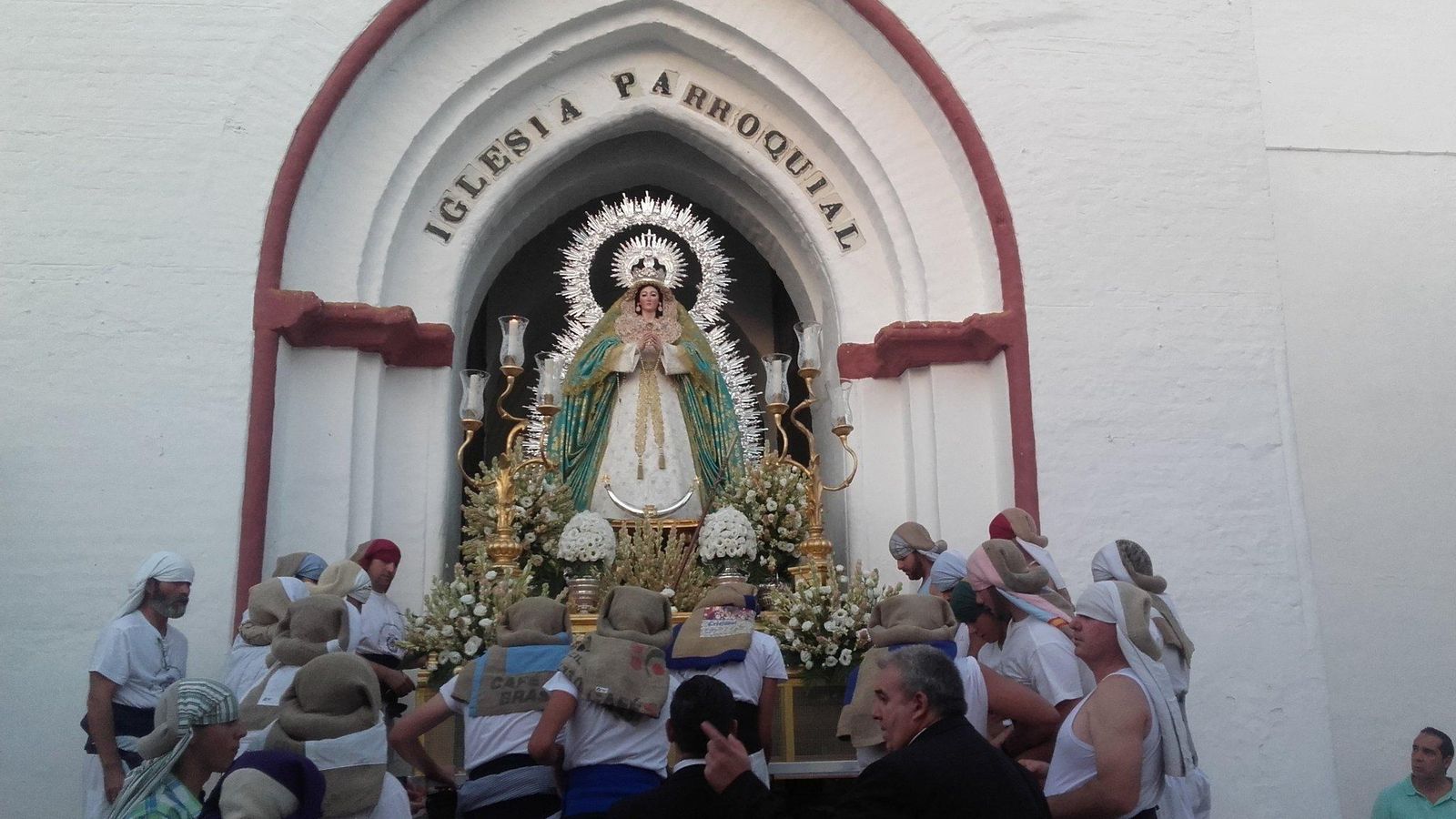 Procesión de la Virgen de la Asunción, patrona de Huévar del Aljarafe
