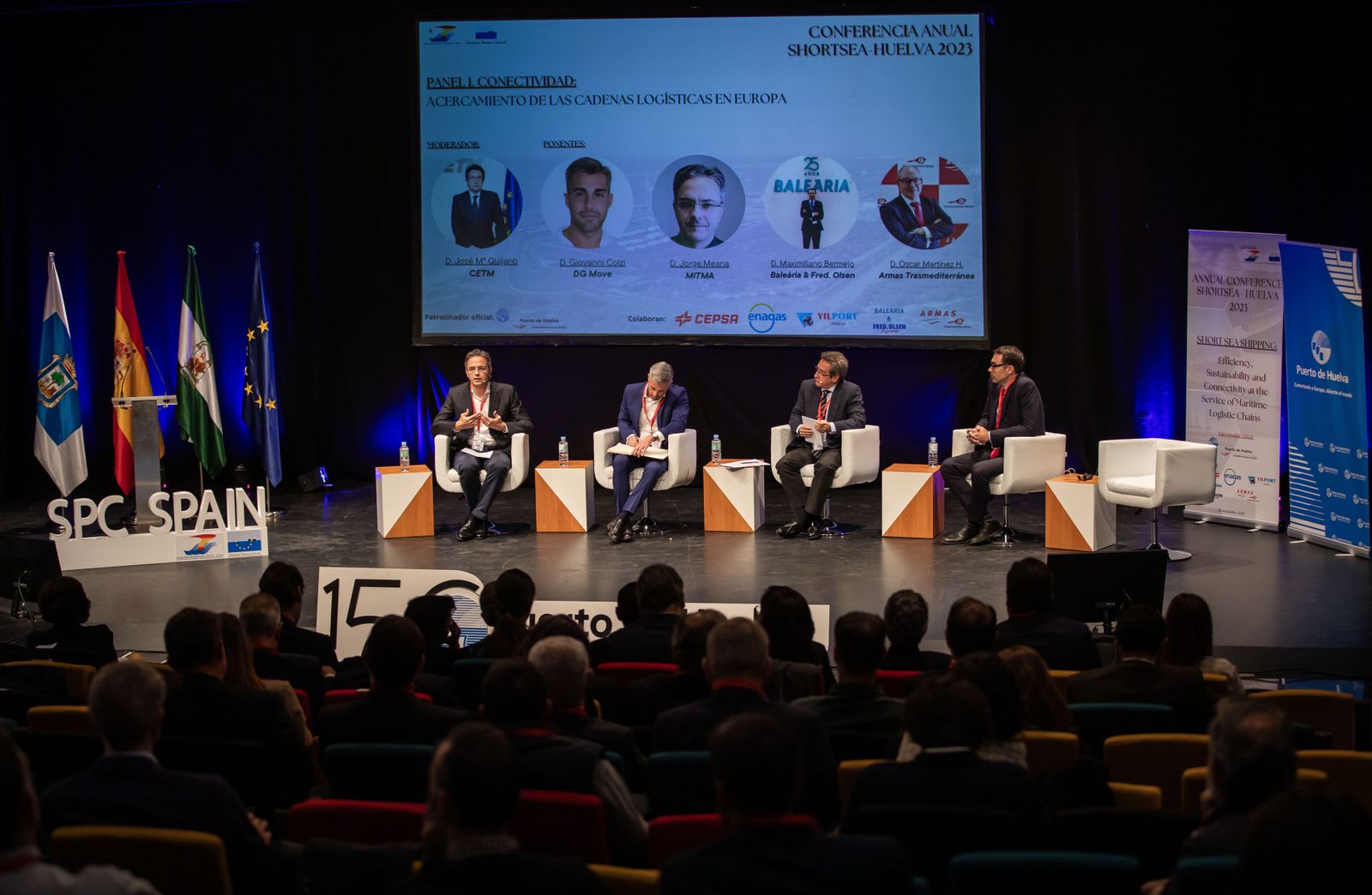 Imágenes de la conferencia anual sobre 'Transporte Marítimo de Corta Distancia eficiencia, sostenibilidad y conectividad al servicio de las cadenas logísticas marítimo-terrestres'