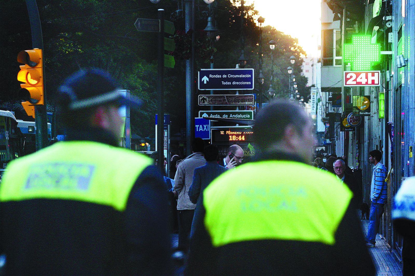 Agentes de la Policía Local de Málaga.