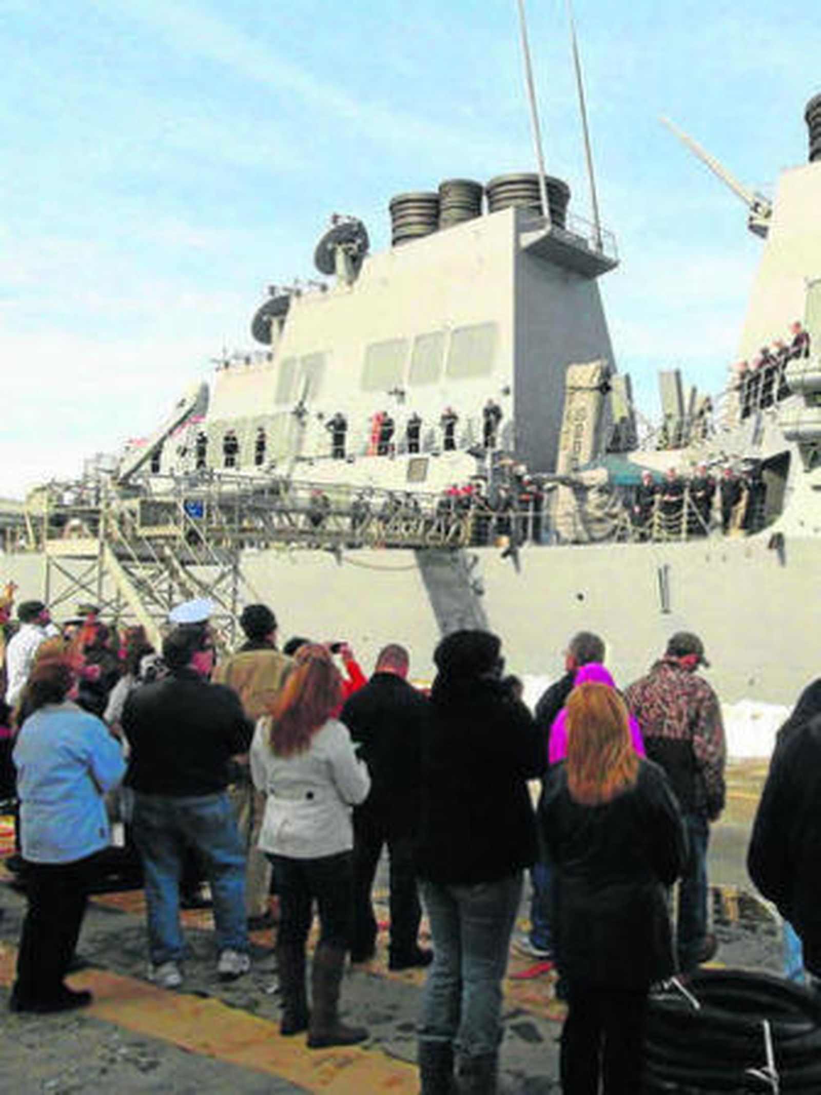 El Donald Cook, hace unos días, al zarpar de Nortfolk (EEUU) rumbo a Rota.