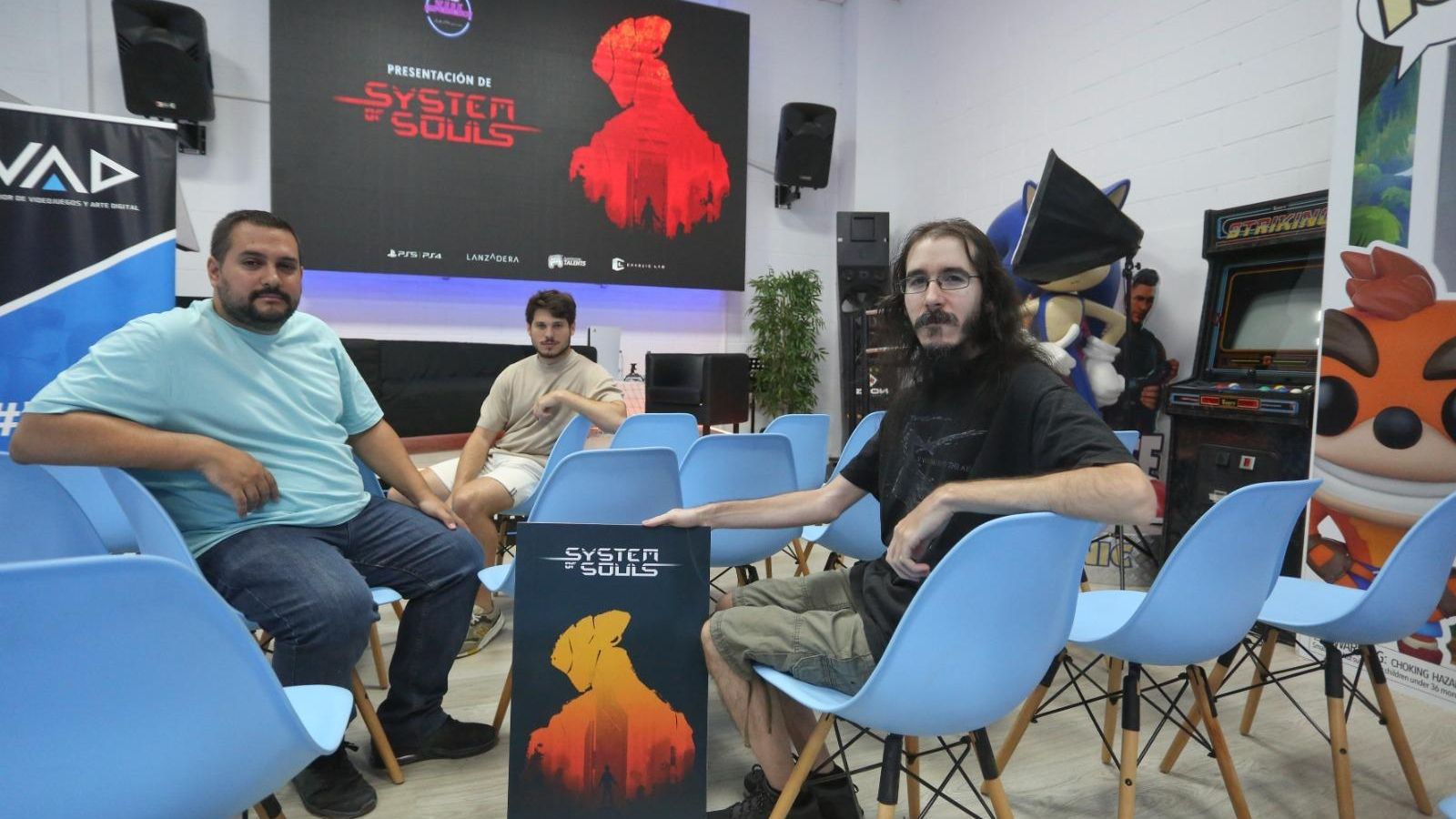 Rafael Torres, Daniel Lozano, Javier Maldonado y Francisco Pacheco en la EVAD.